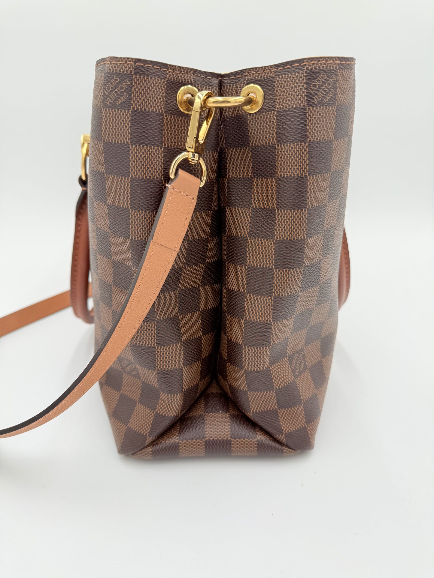 Handbag Luxury Designer By Louis Vuitton In Brown, Size:Medium