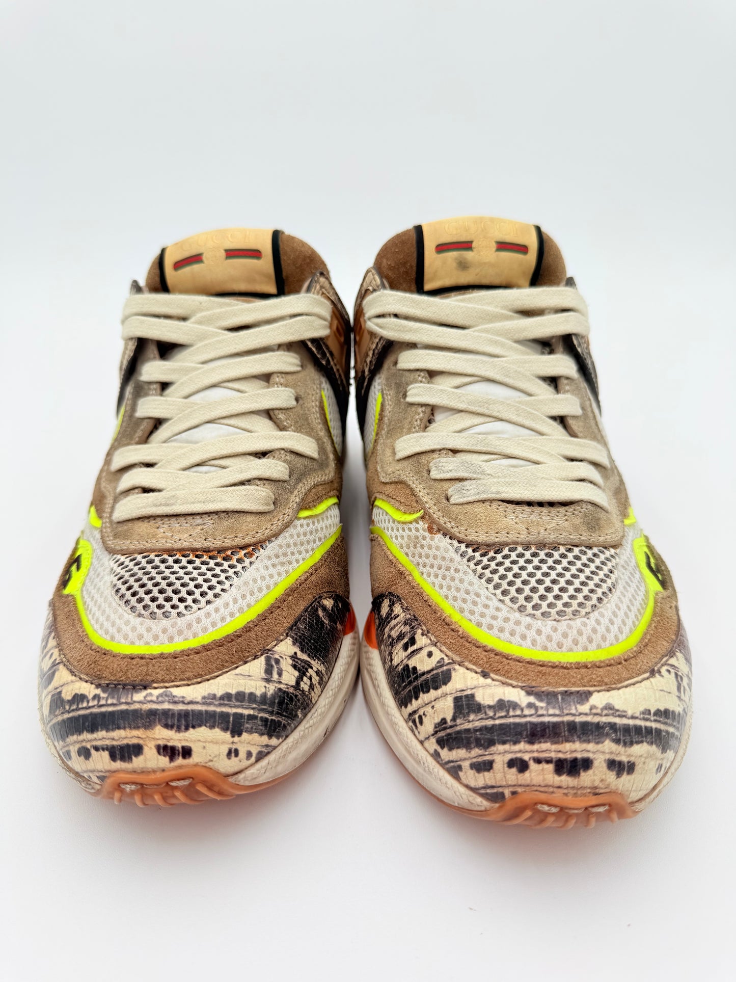 Shoes Luxury Designer By Gucci In Multi, Size:9.5