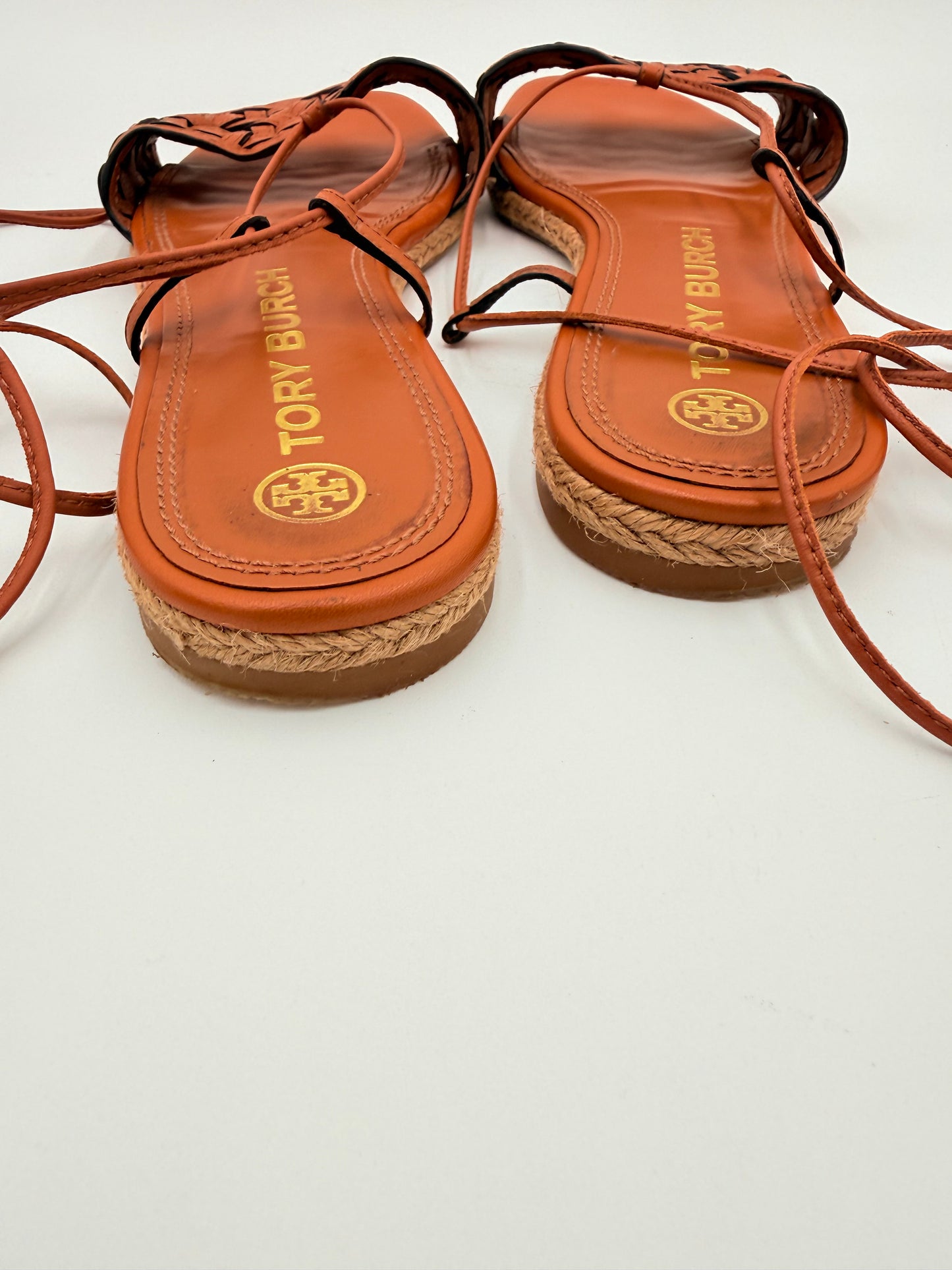 Sandals Designer By Tory Burch In Tan, Size:8.5