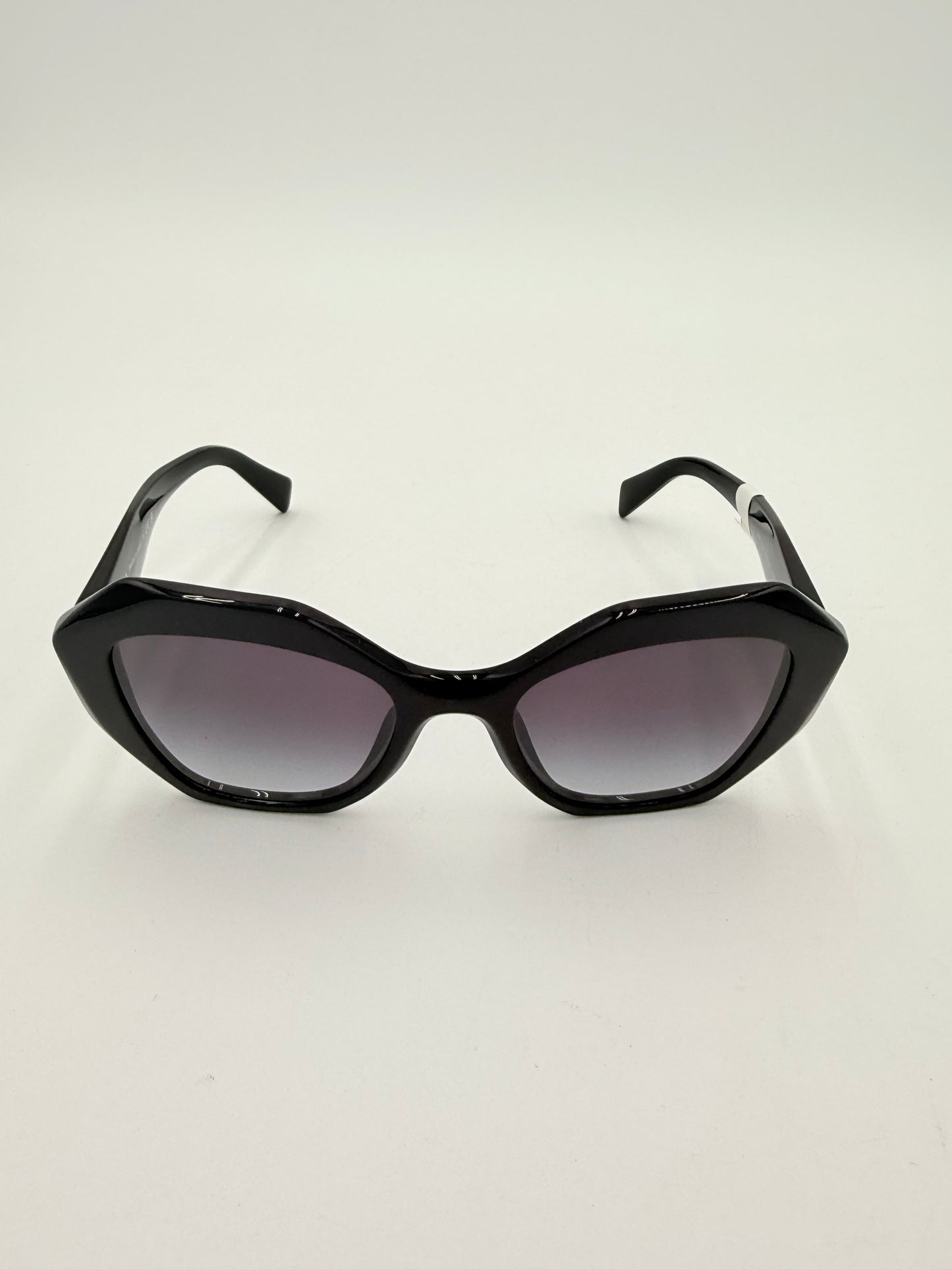 Sunglasses Luxury Designer By Prada In Black, Size: