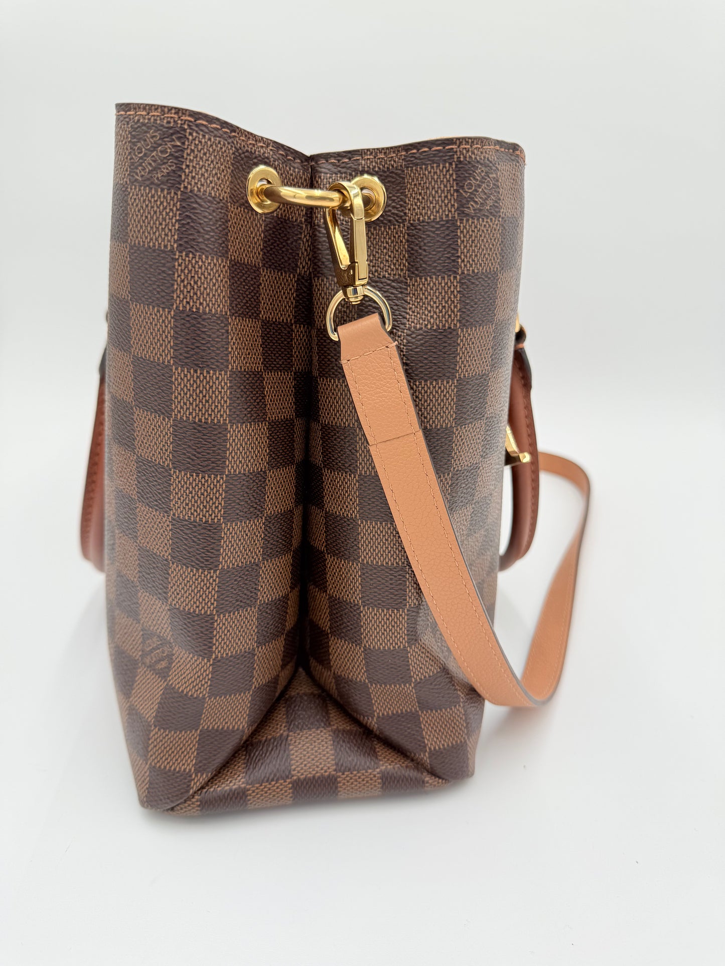 Handbag Luxury Designer By Louis Vuitton In Brown, Size:Medium