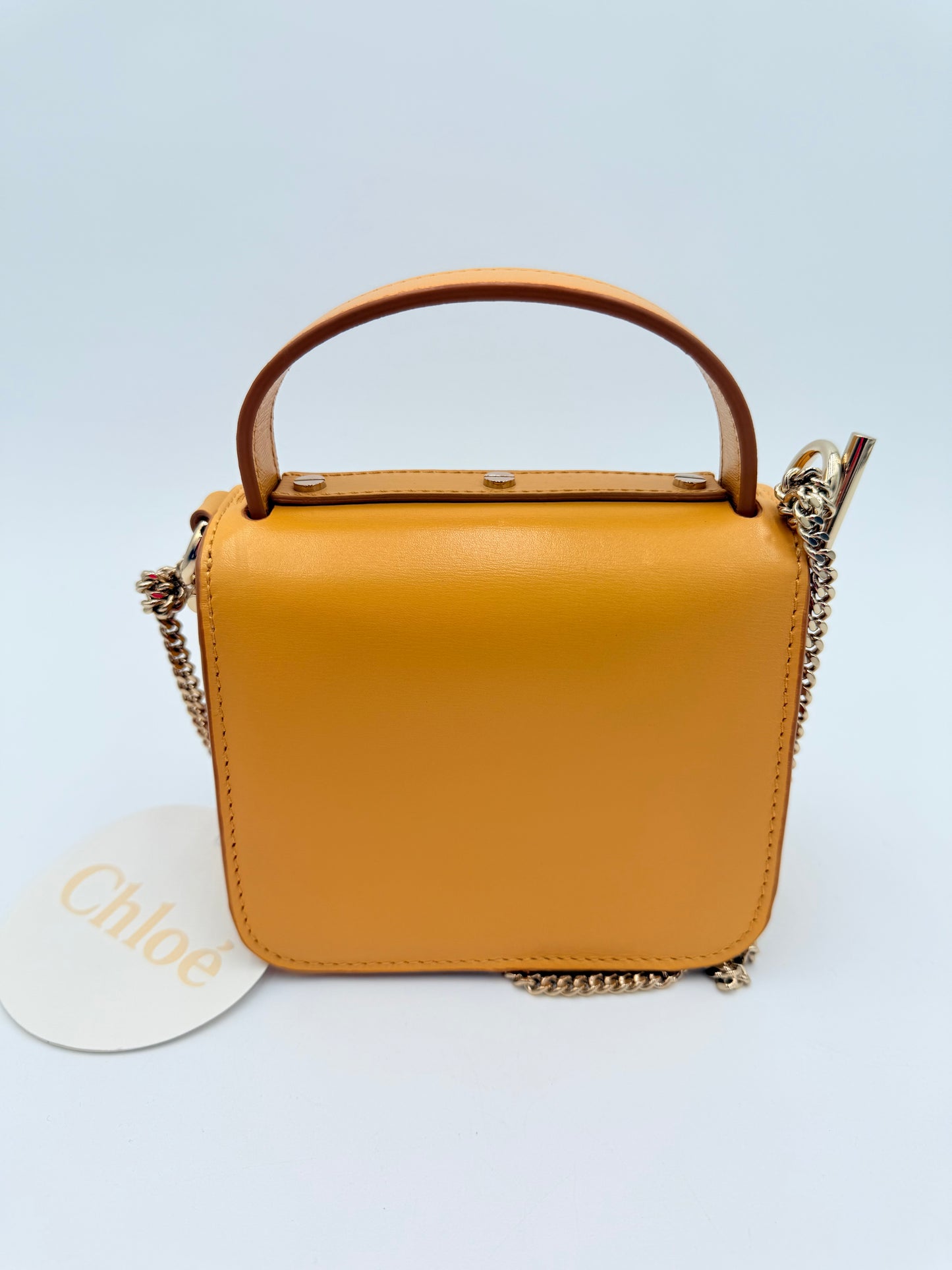 Crossbody Luxury Designer By Chloe In Yellow, Size:Small