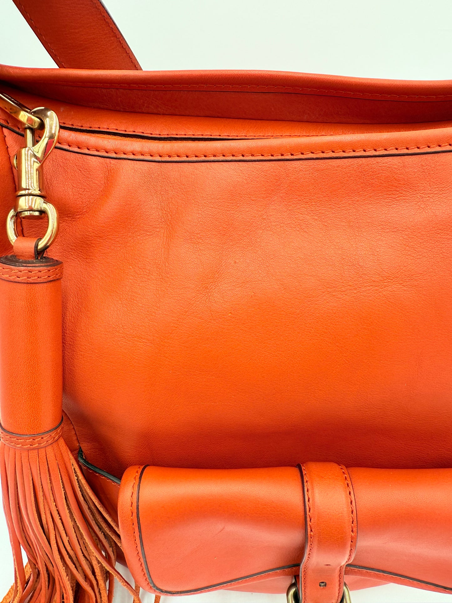 Handbag Luxury Designer By Chloe In Orange, Size:Large