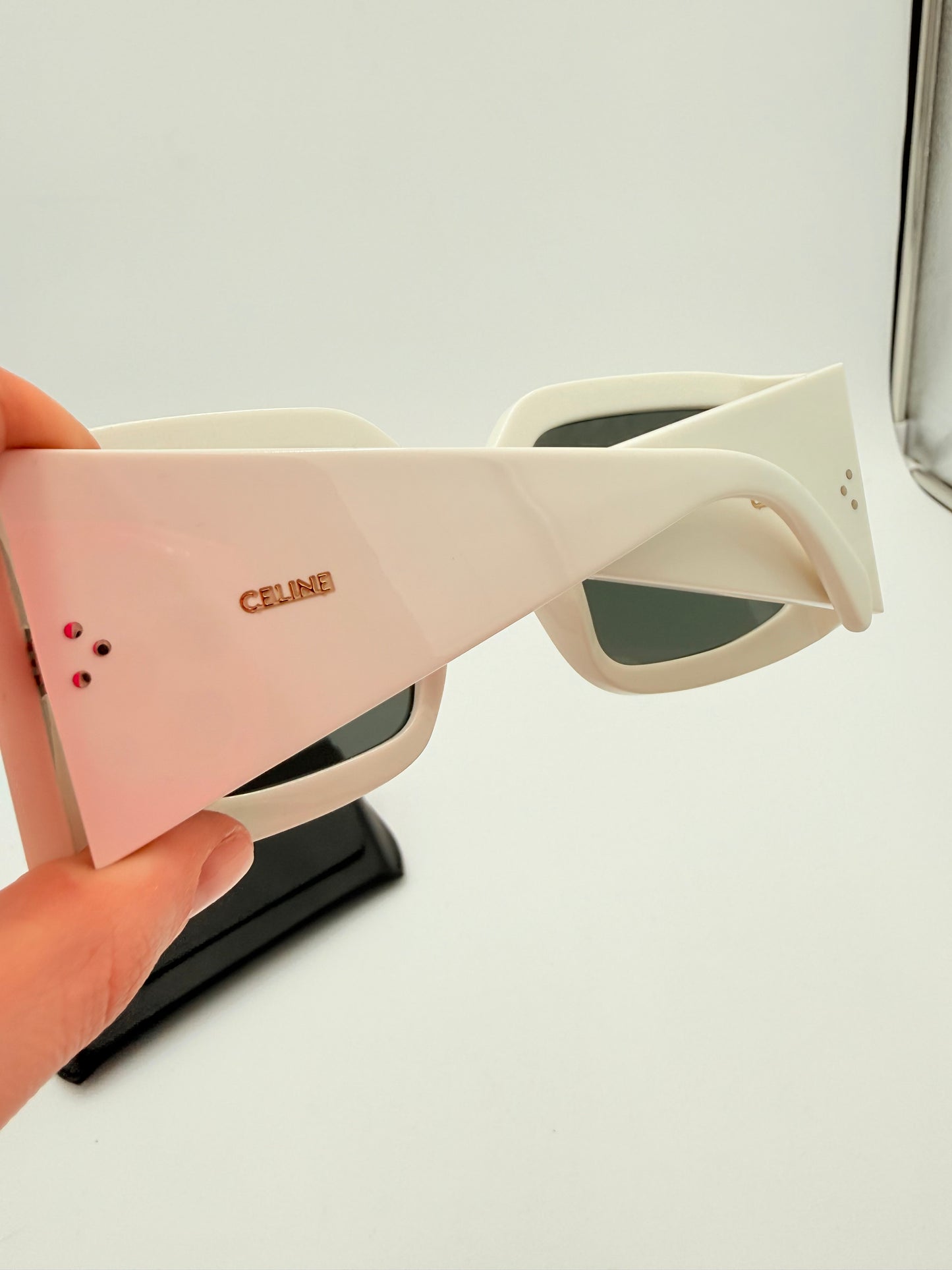 Sunglasses Luxury Designer By Celine In Cream
