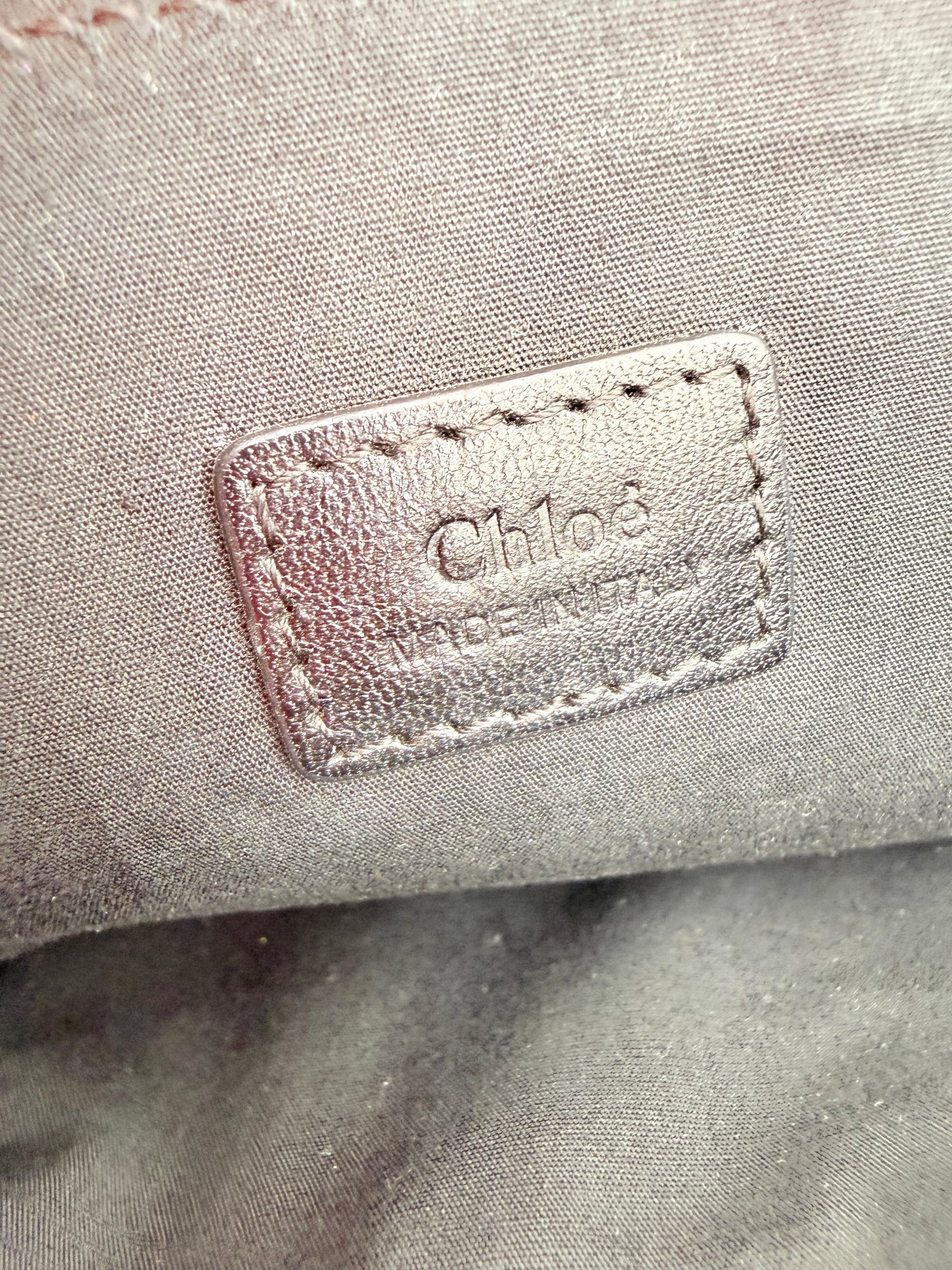 Clutch Luxury Designer By Chloe In Black & Cream, Size:Large