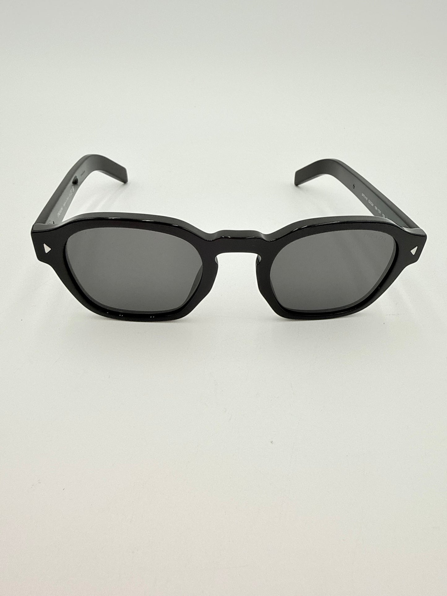 Sunglasses Luxury Designer By Prada In Black & Silver