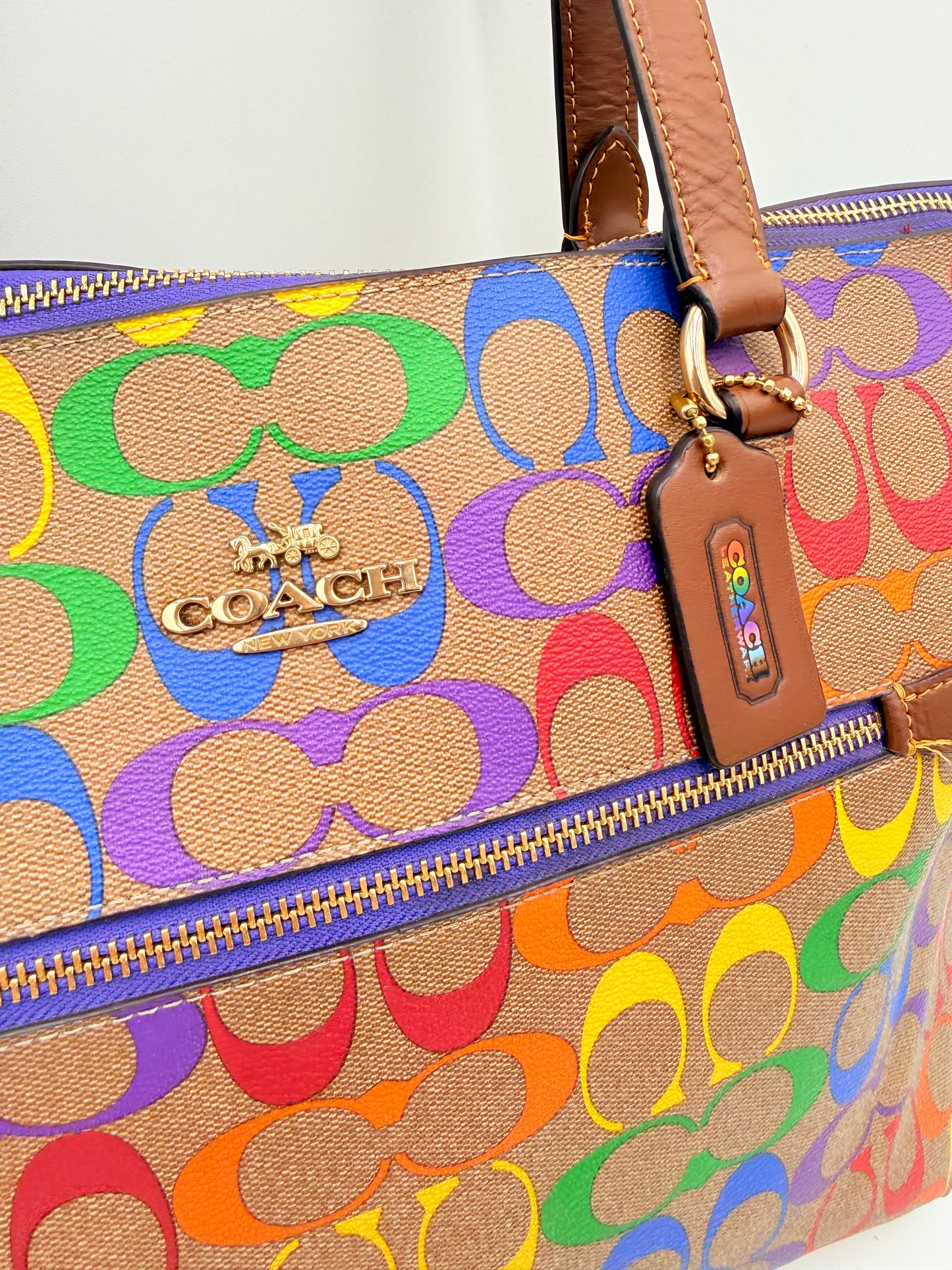 Handbag Designer By Coach, Size: Large
