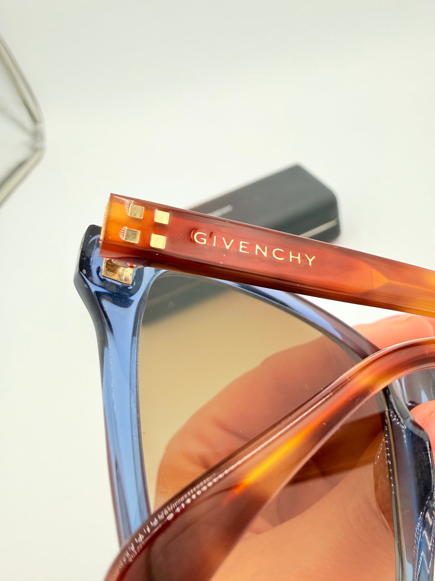 Sunglasses Luxury Designer By Givenchy In Blue & Brown