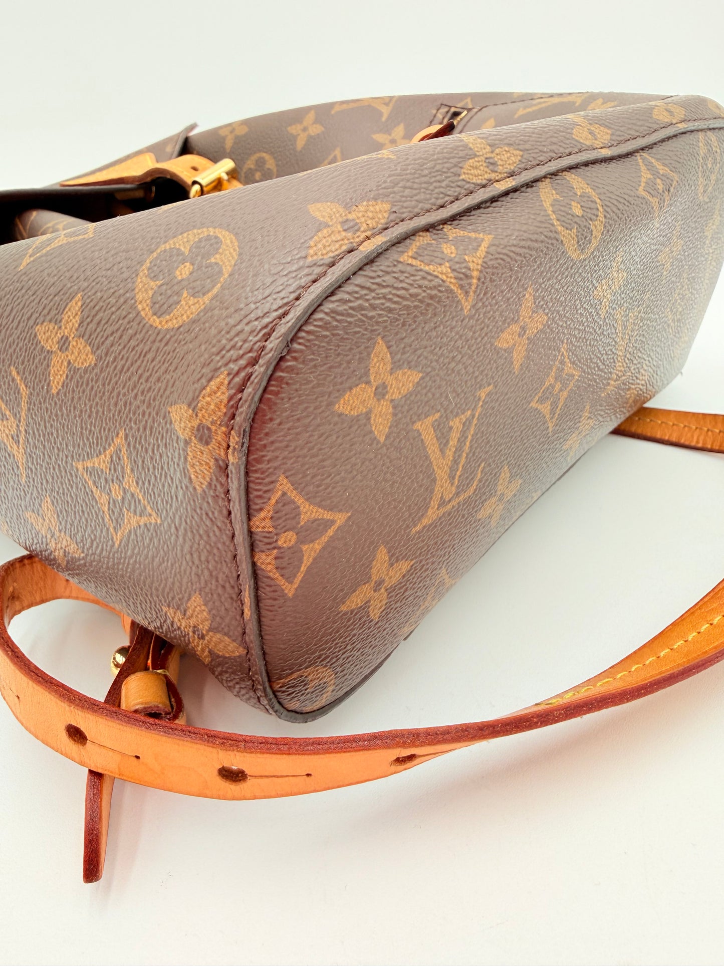 Backpack Luxury Designer By Louis Vuitton In Brown, Size:Medium