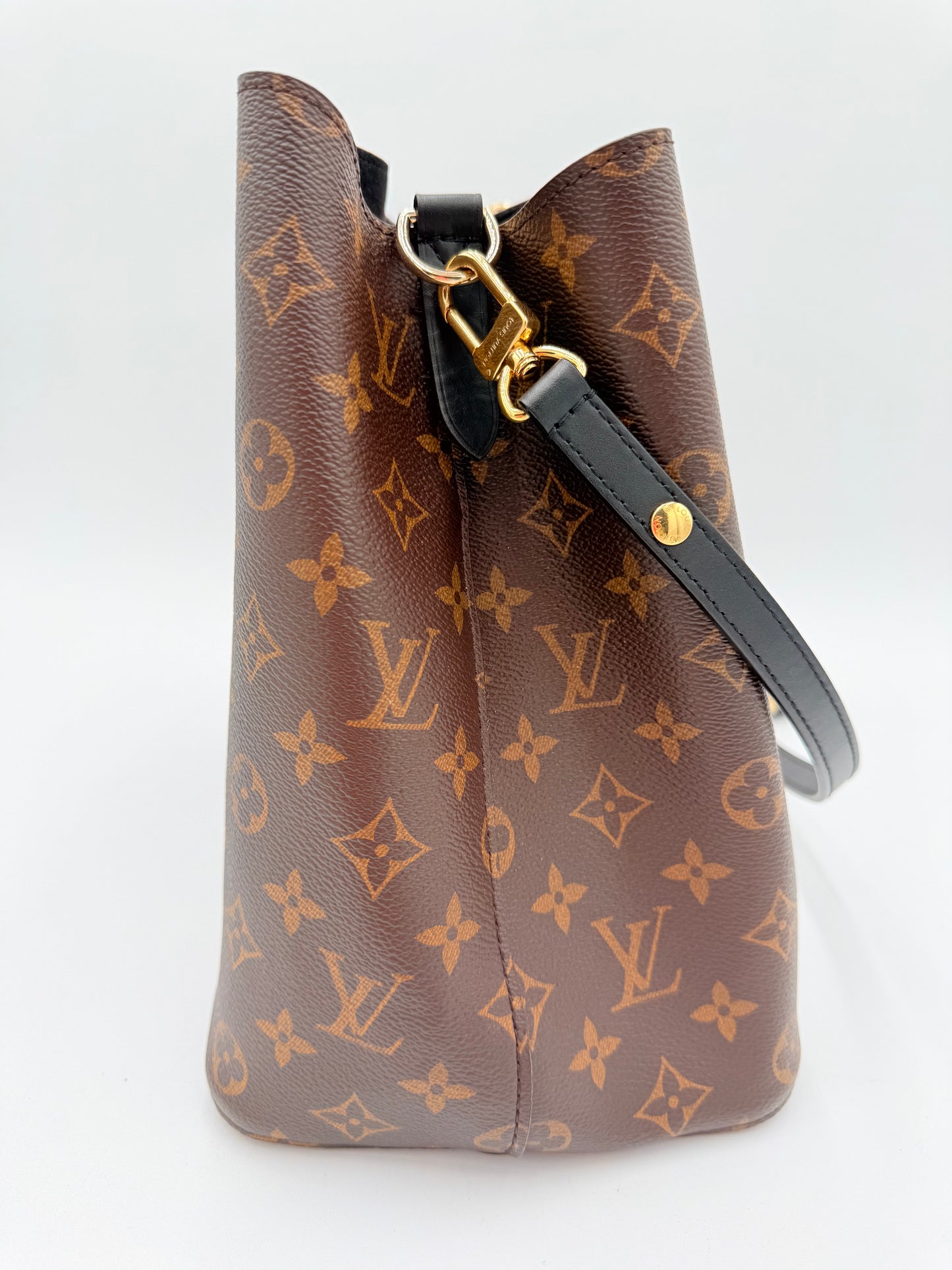 Crossbody Luxury Designer By Louis Vuitton In Black & Brown, Size:Medium