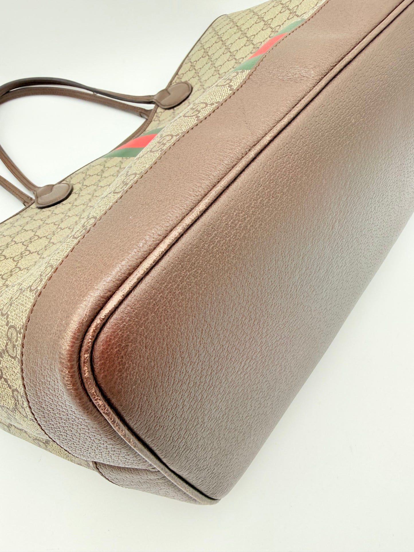 Handbag Luxury Designer By Gucci In Beige, Size:Large