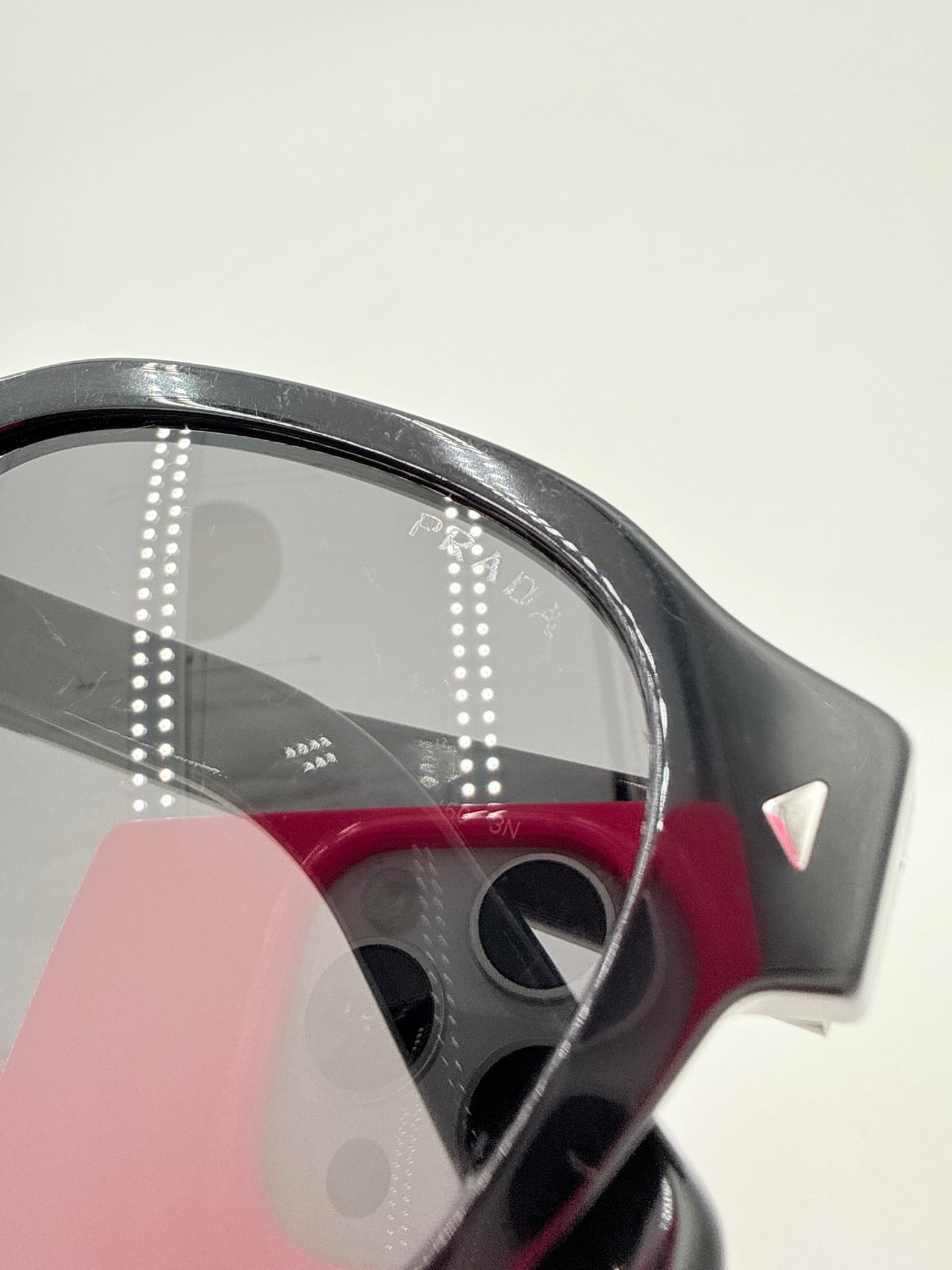 Sunglasses Luxury Designer By Prada In Black & Silver