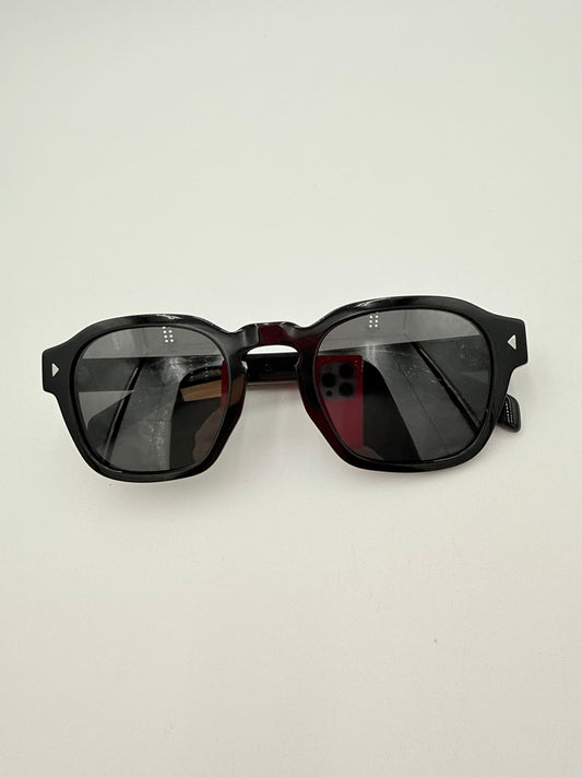 Sunglasses Luxury Designer By Prada In Black & Silver