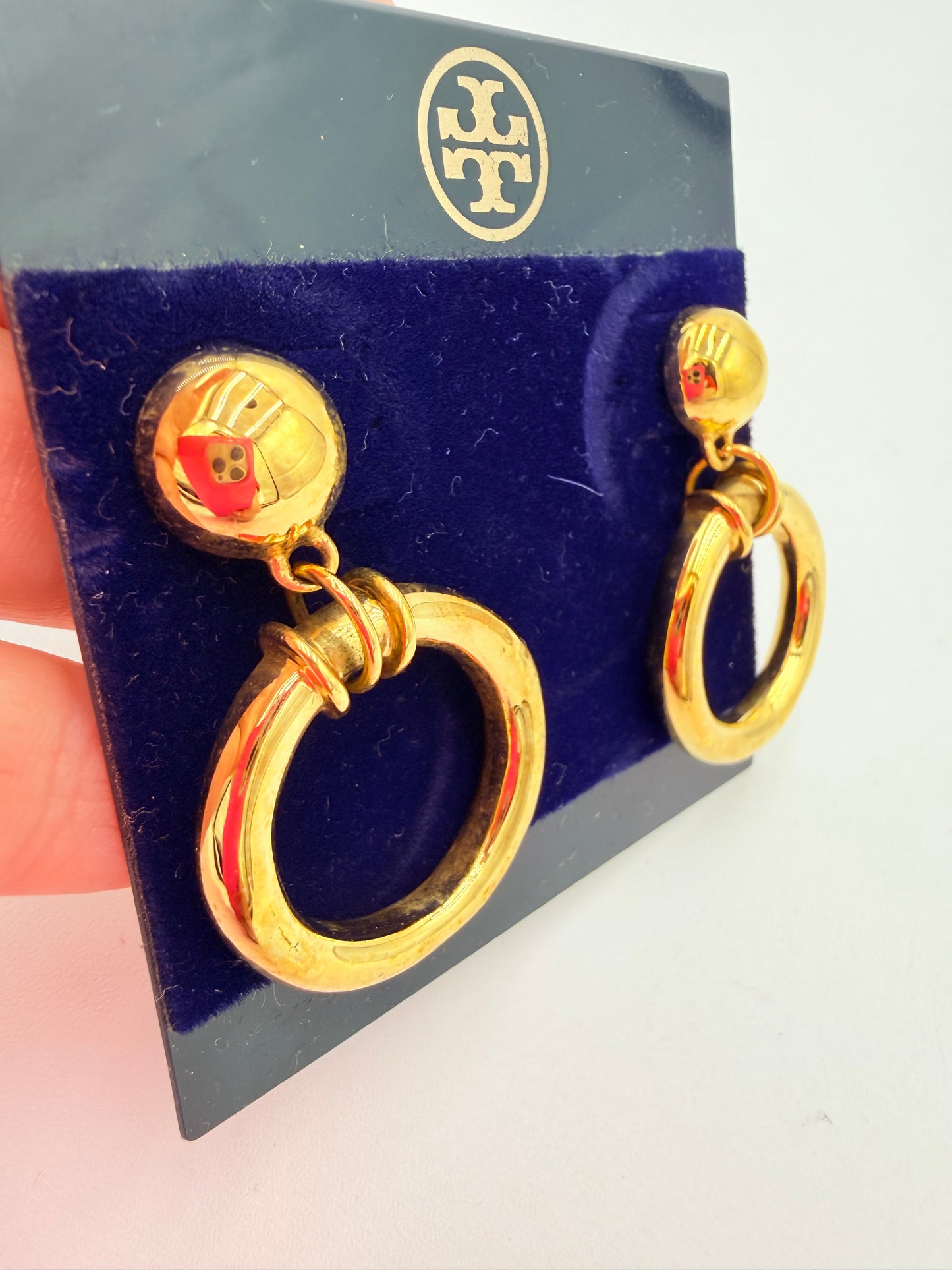 Earrings Designer By Tory Burch In Gold
