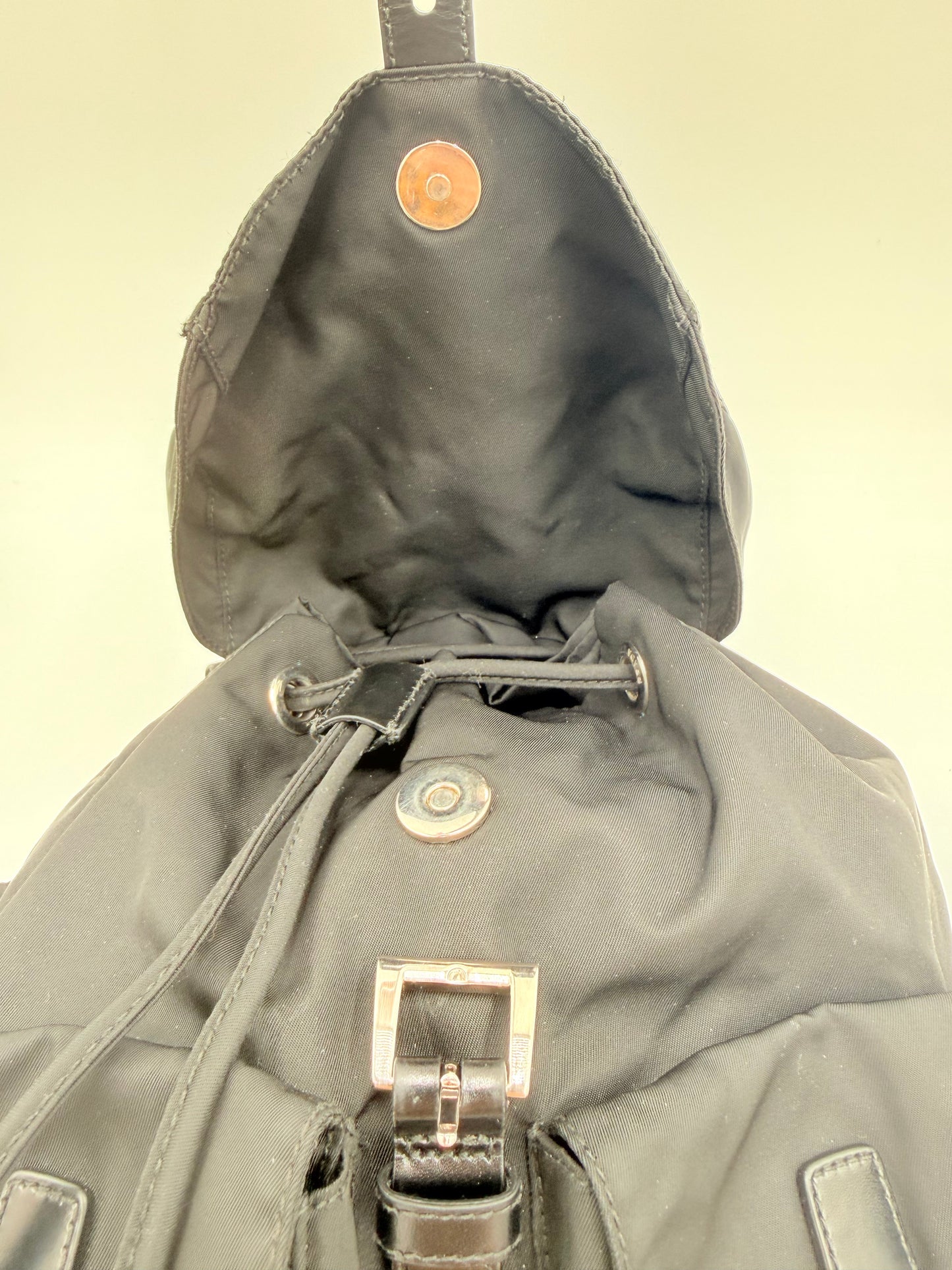Backpack Luxury Designer By Prada In Black, Size:Small