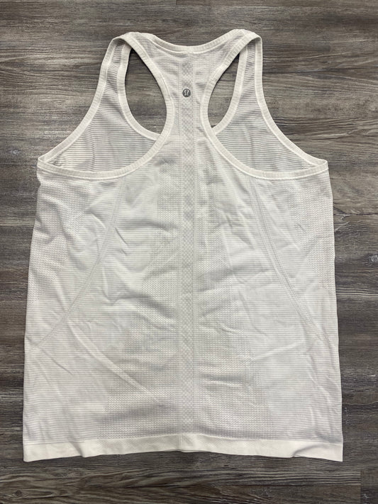 Athletic Tank Top By Lululemon In White, Size:12