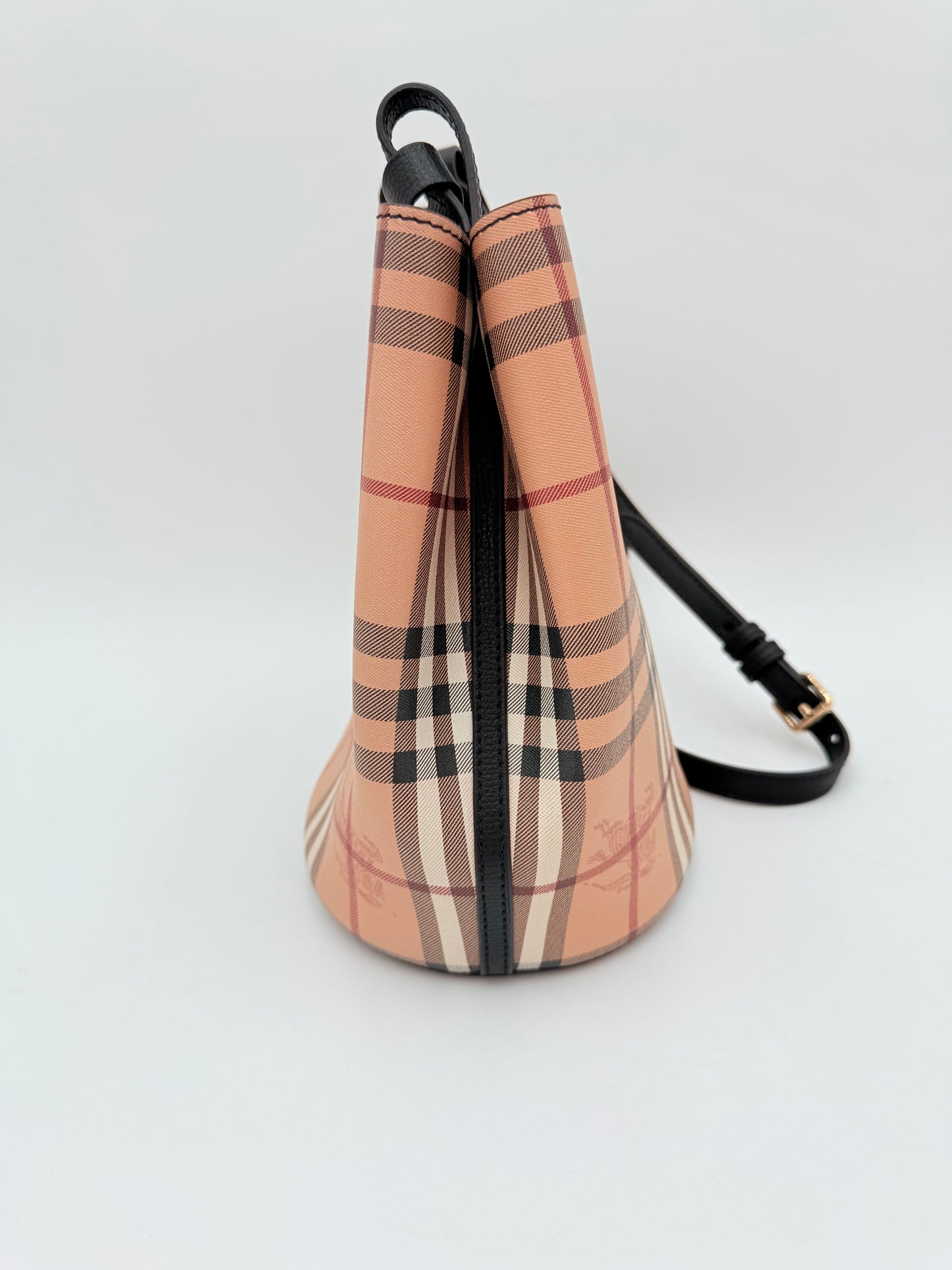 Crossbody Luxury Designer By Burberry In Plaid Pattern, Size:Small