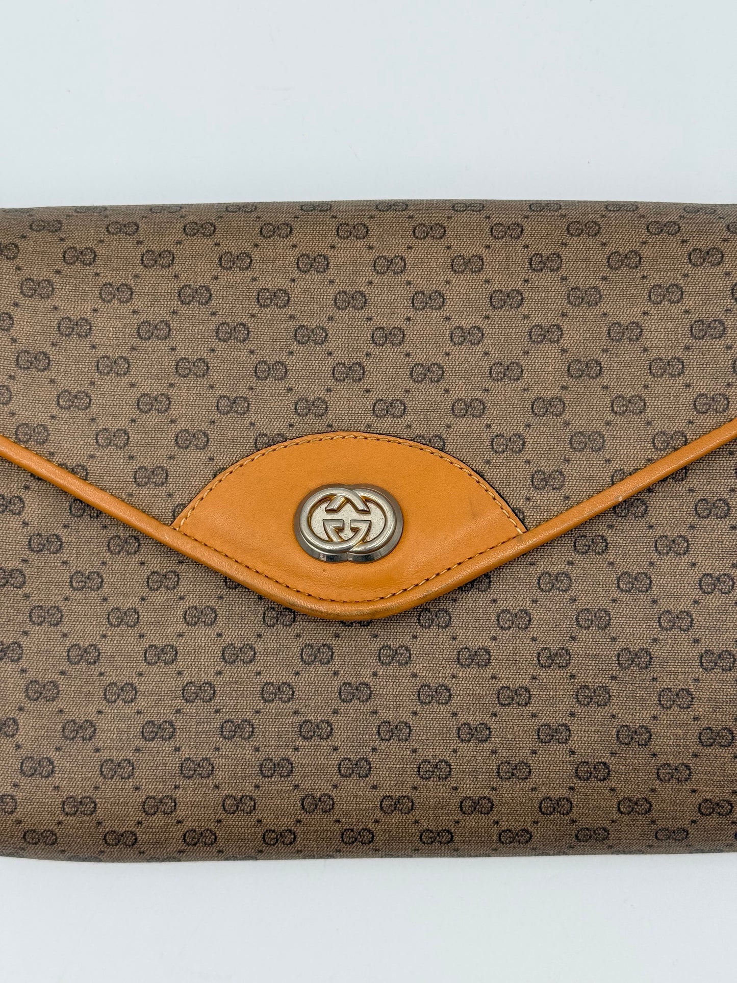 Crossbody Luxury Designer By Gucci In Brown & Tan, Size:Medium