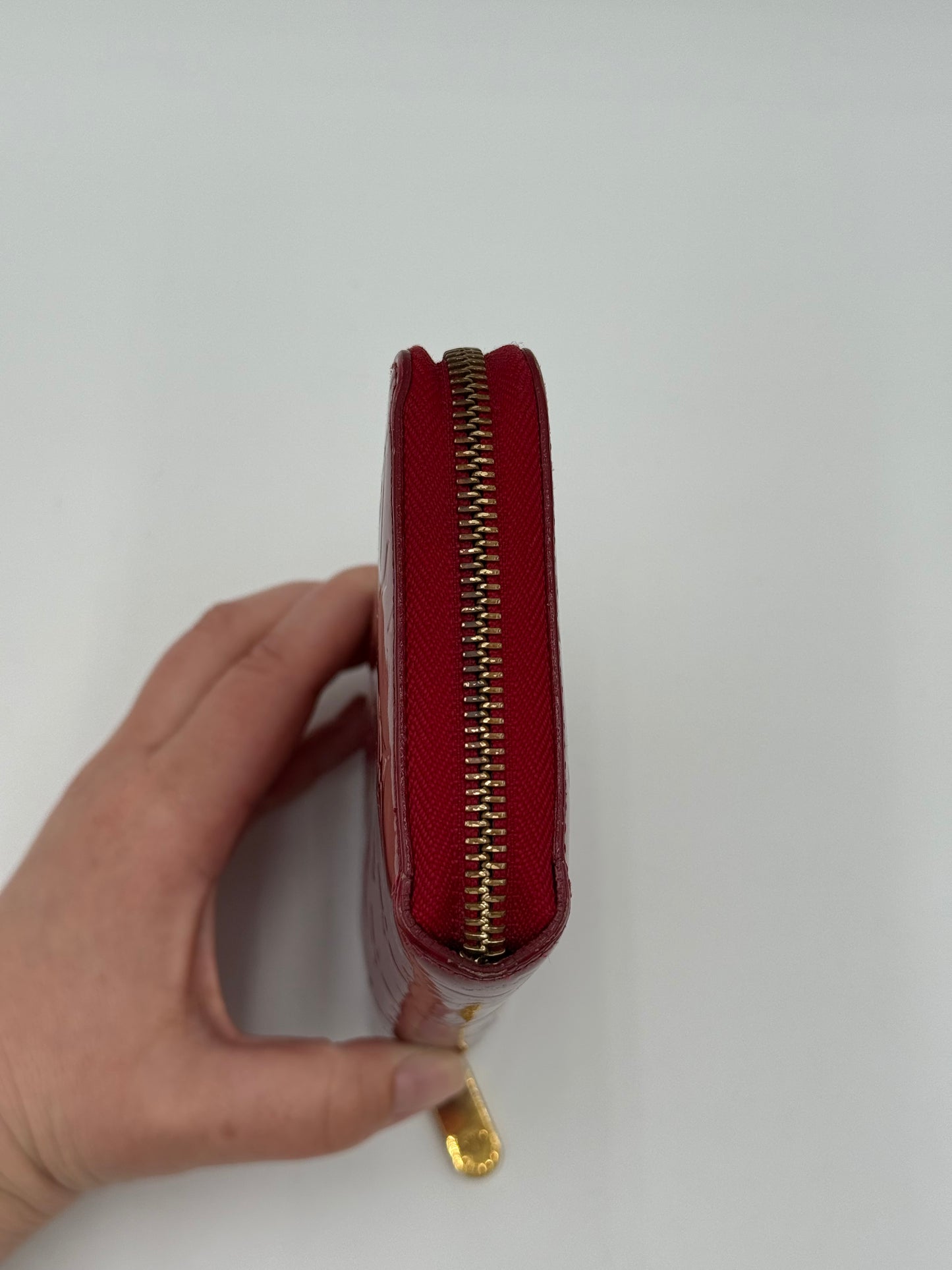 Wallet Luxury Designer By Louis Vuitton In Red, Size:Large