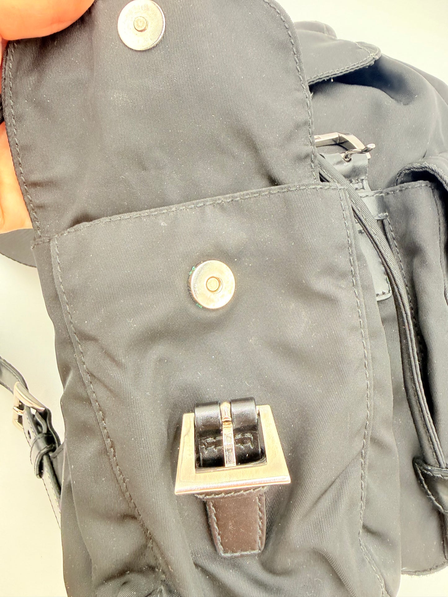 Backpack Luxury Designer By Prada In Black, Size:Small
