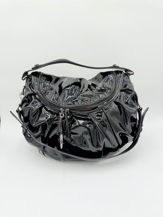 Handbag Luxury Designer By Gucci In Black, Size:Large
