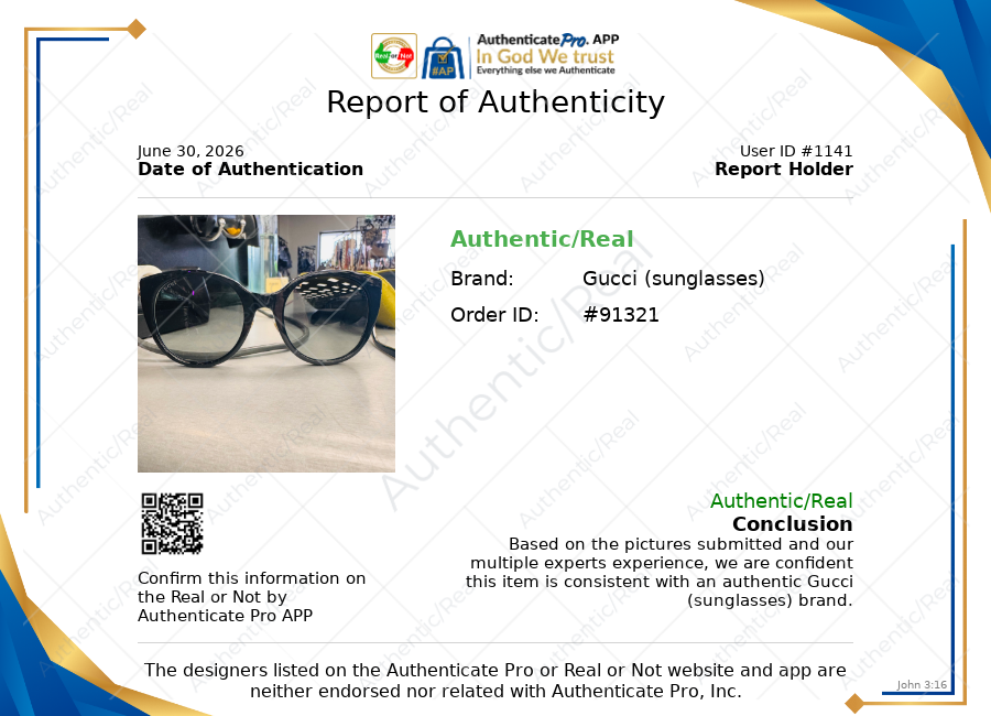 Sunglasses Luxury Designer By Gucci In Black, Size: