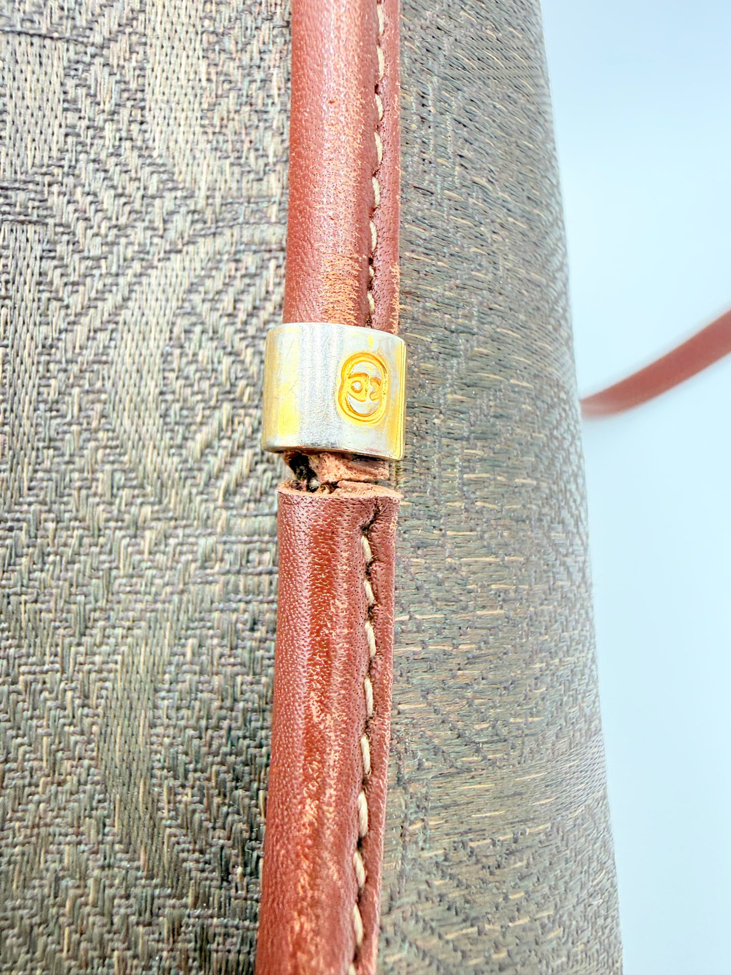 Crossbody Luxury Designer By Gucci In Brown & Green, Size:Medium