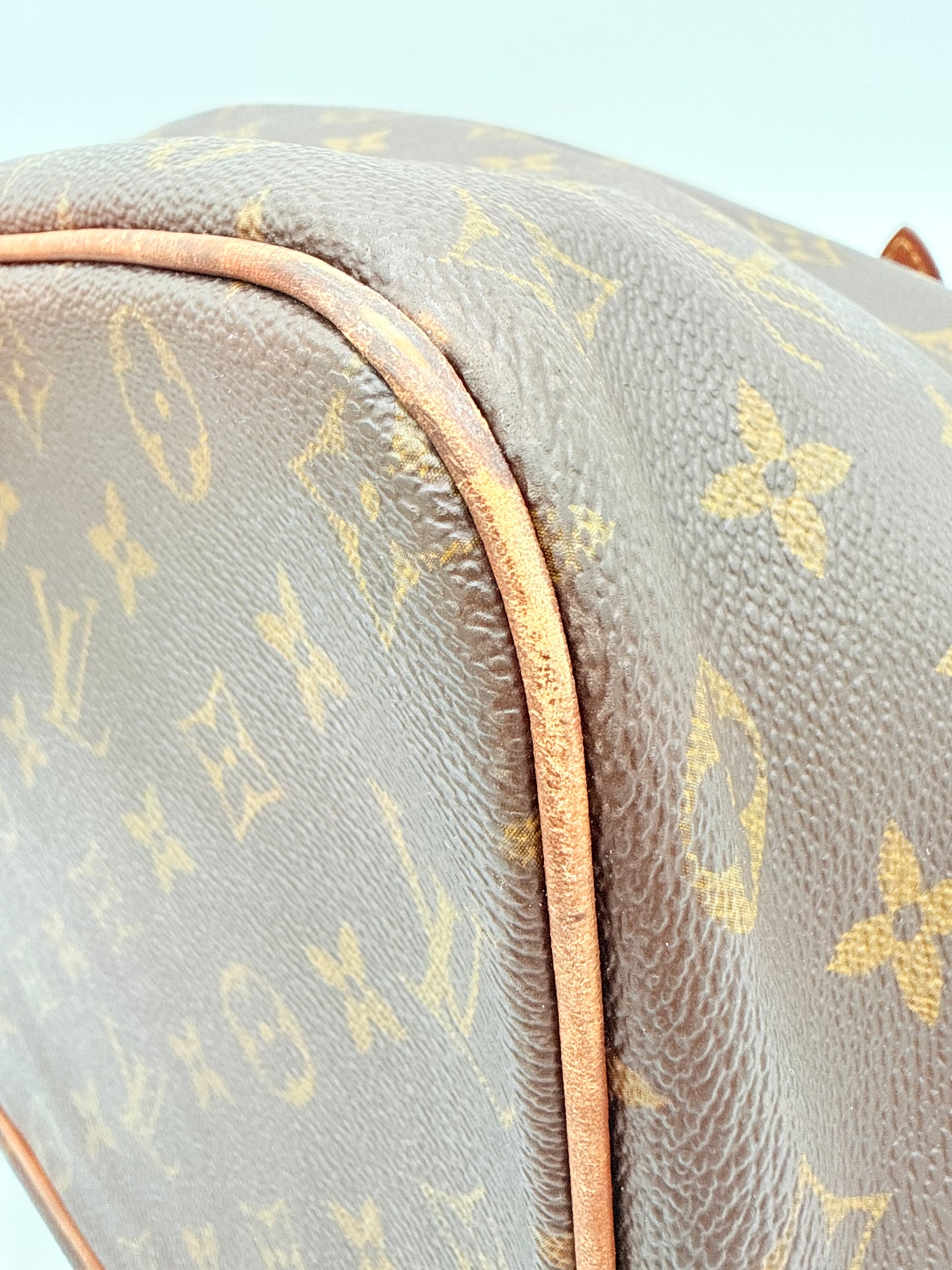 Tote Luxury Designer By Louis Vuitton In Brown & Tan, Size:Medium