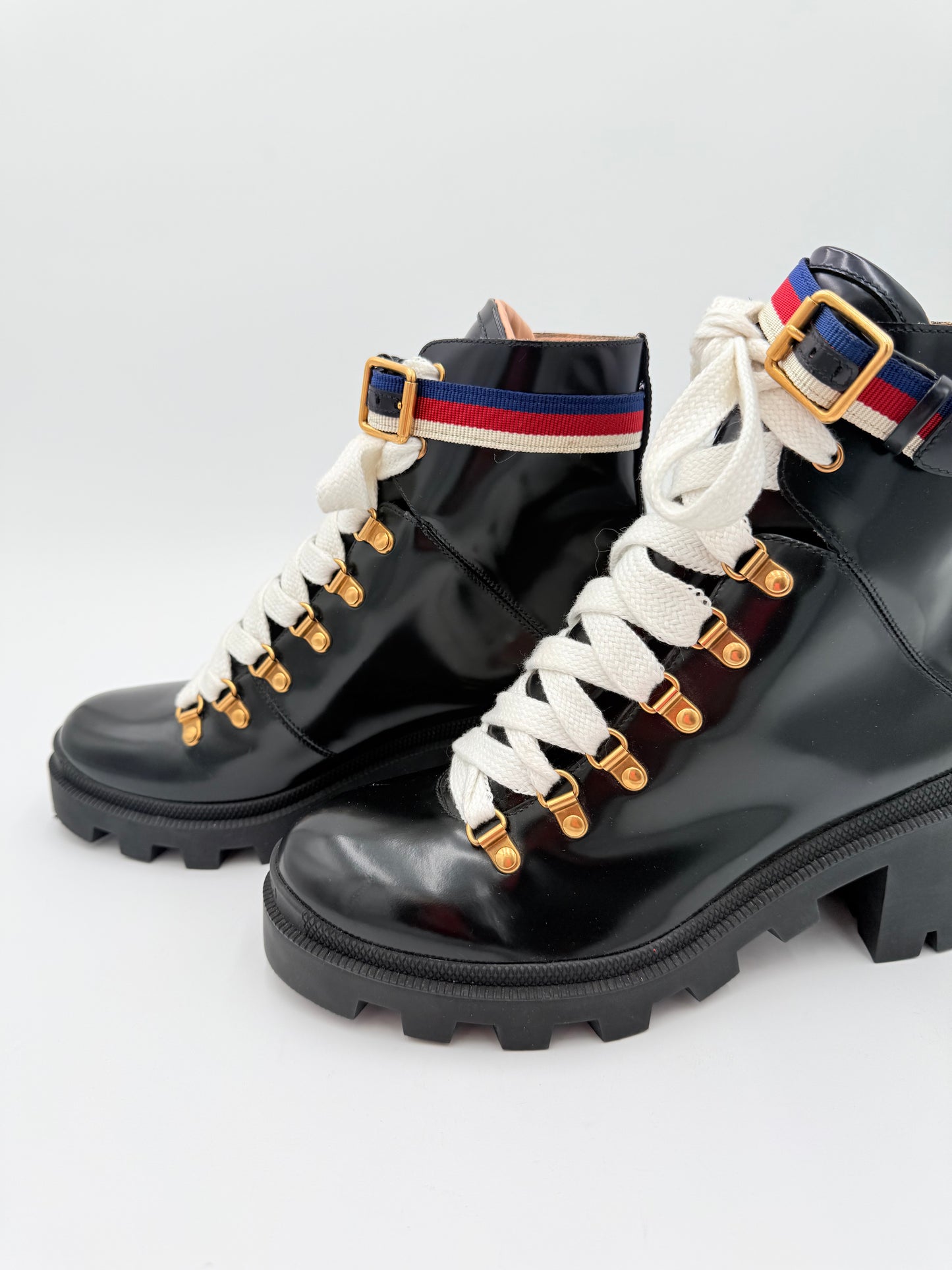 Boots Luxury Designer By Gucci In Black, Size:9.5