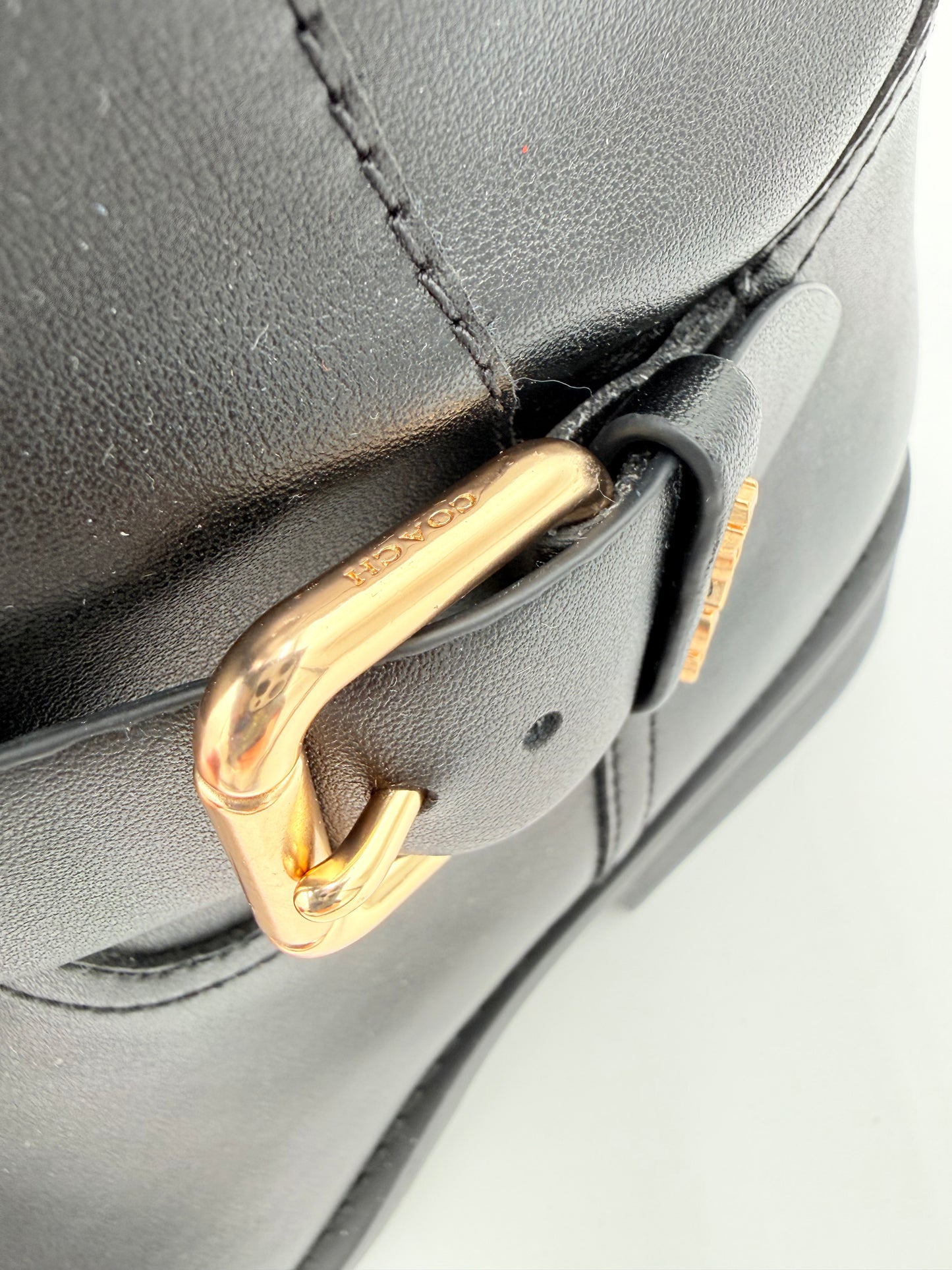 Boots Designer By Coach In Black, Size: 8.5