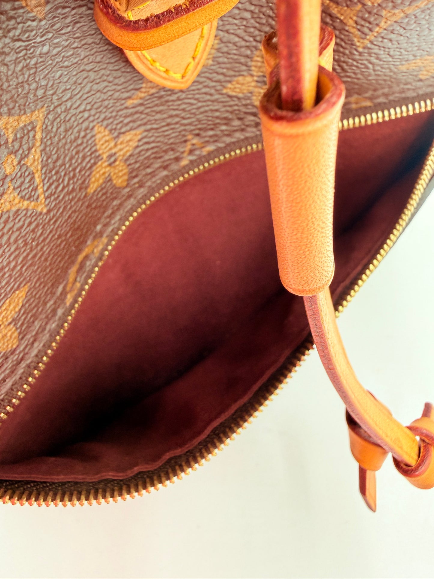 Backpack Luxury Designer By Louis Vuitton In Brown, Size:Medium