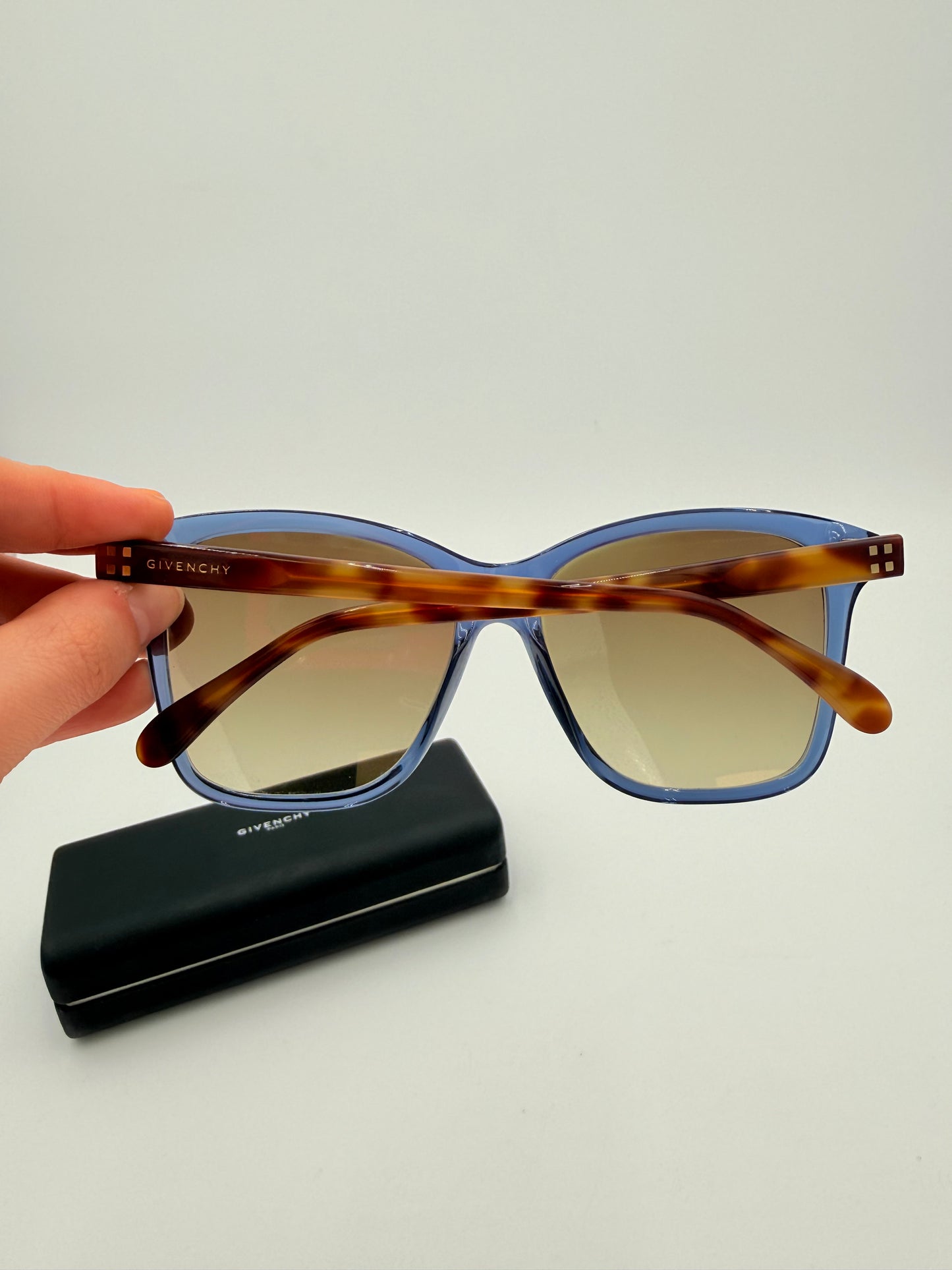 Sunglasses Luxury Designer By Givenchy In Blue & Brown