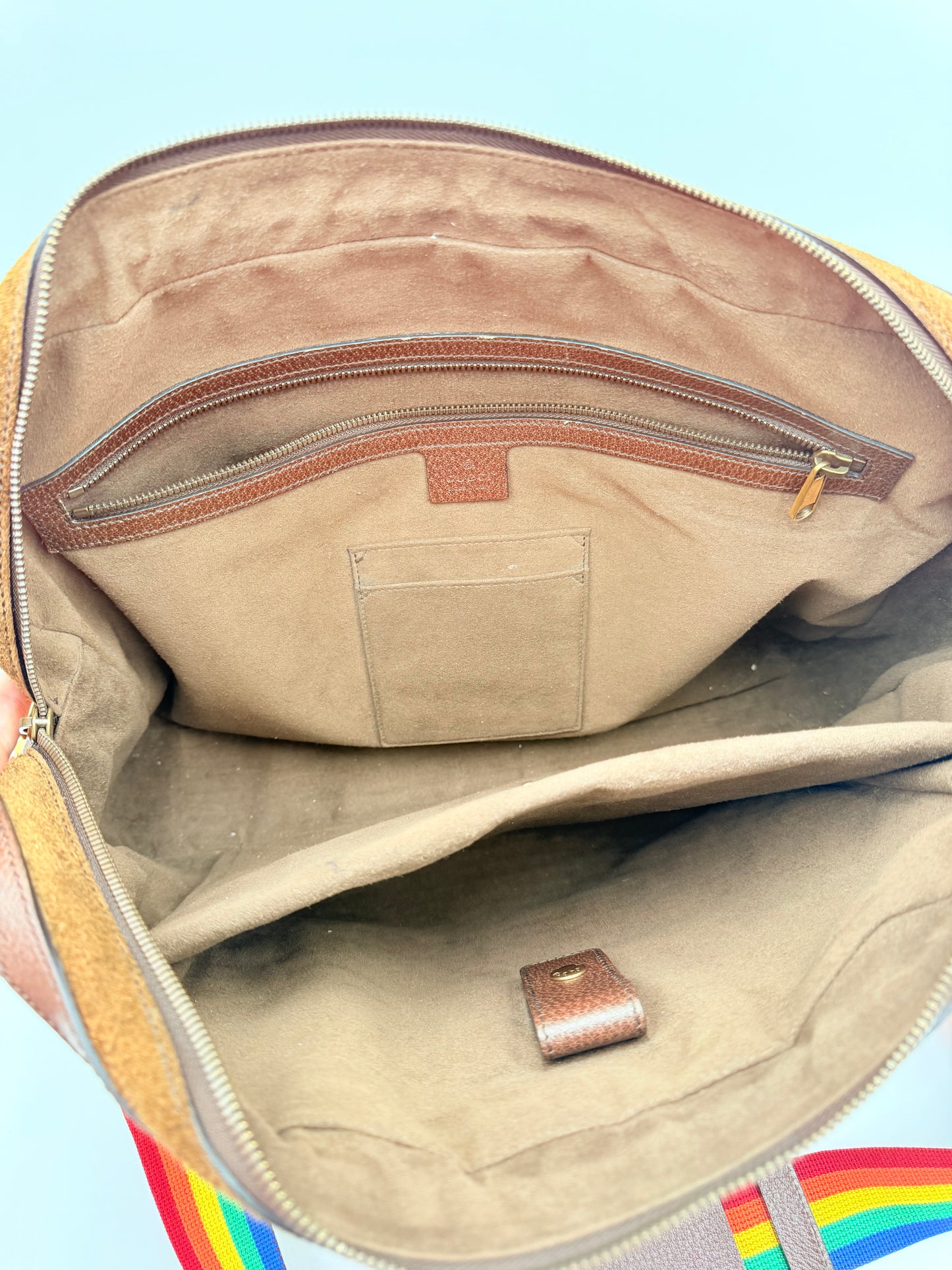 Laptop Bag Luxury Designer By Gucci In Brown, Size:Large