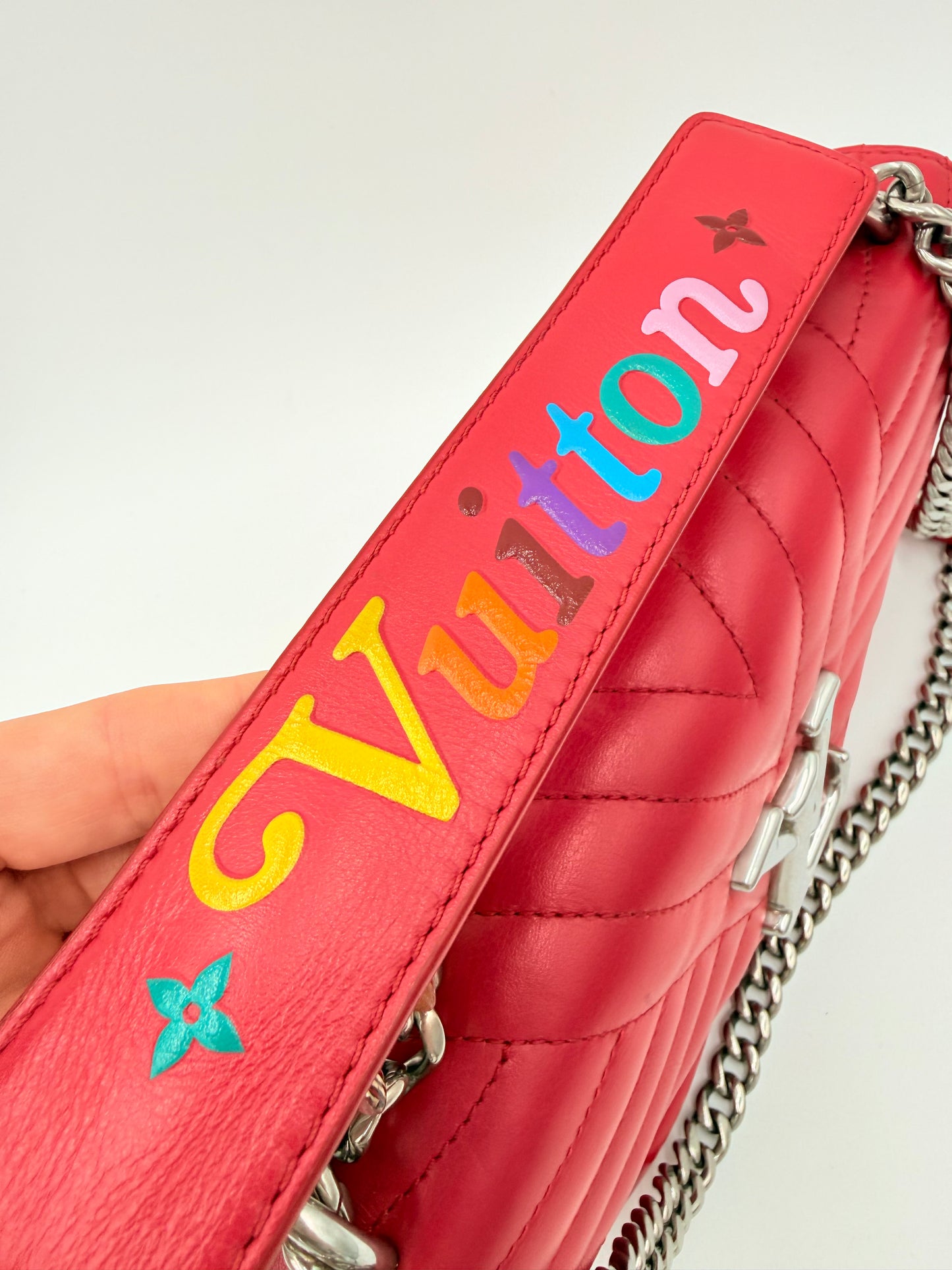Handbag Luxury Designer By Louis Vuitton In Red, Size:Medium
