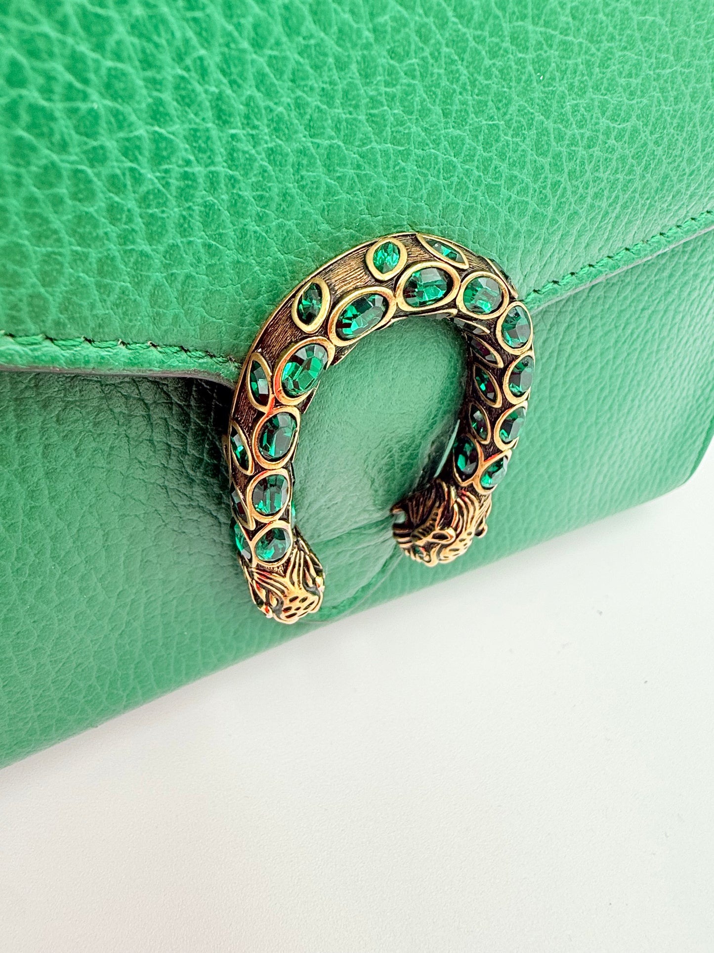 Crossbody Luxury Designer By Gucci In Green, Size:Medium