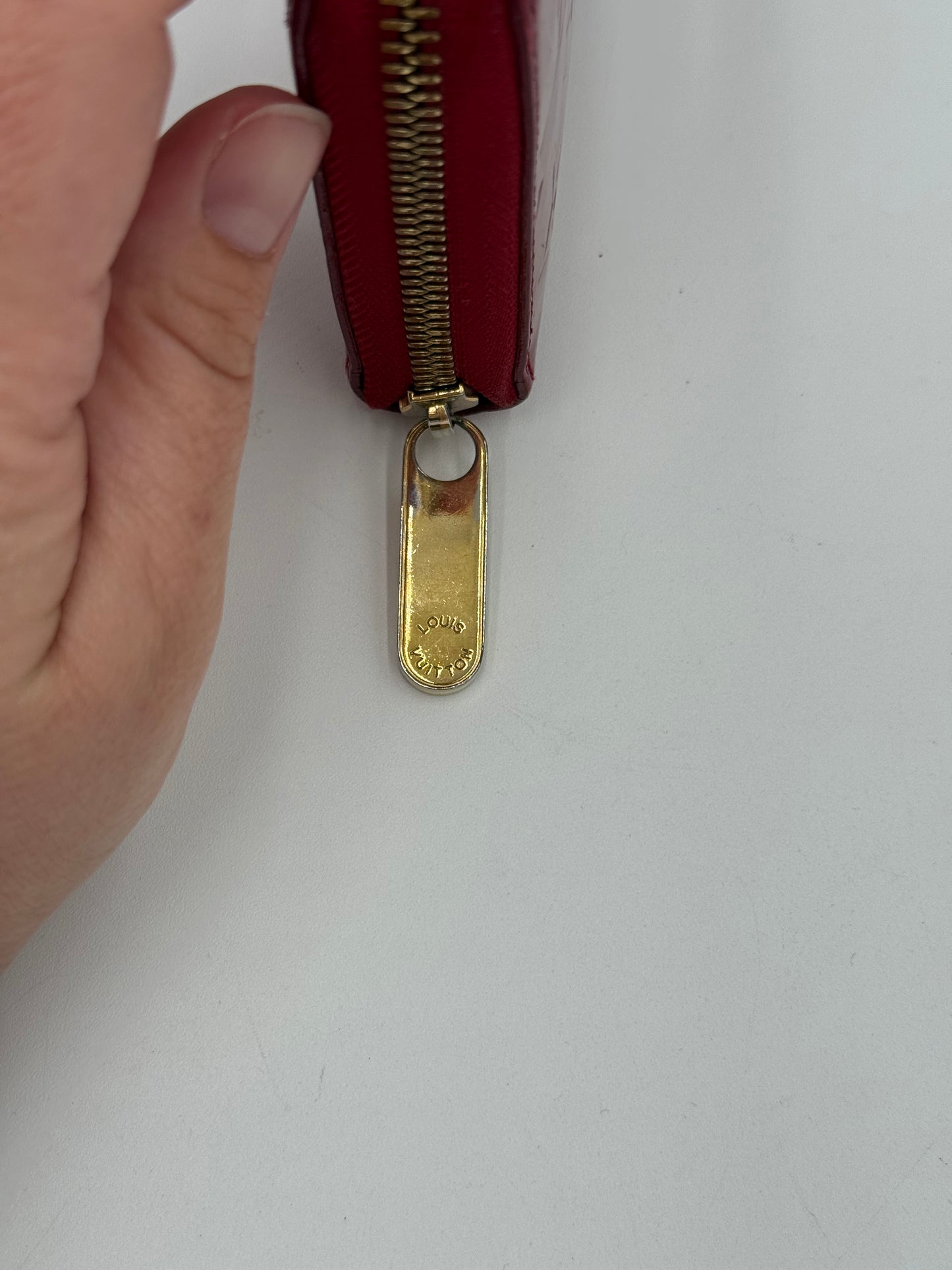 Wallet Luxury Designer By Louis Vuitton In Red, Size:Large