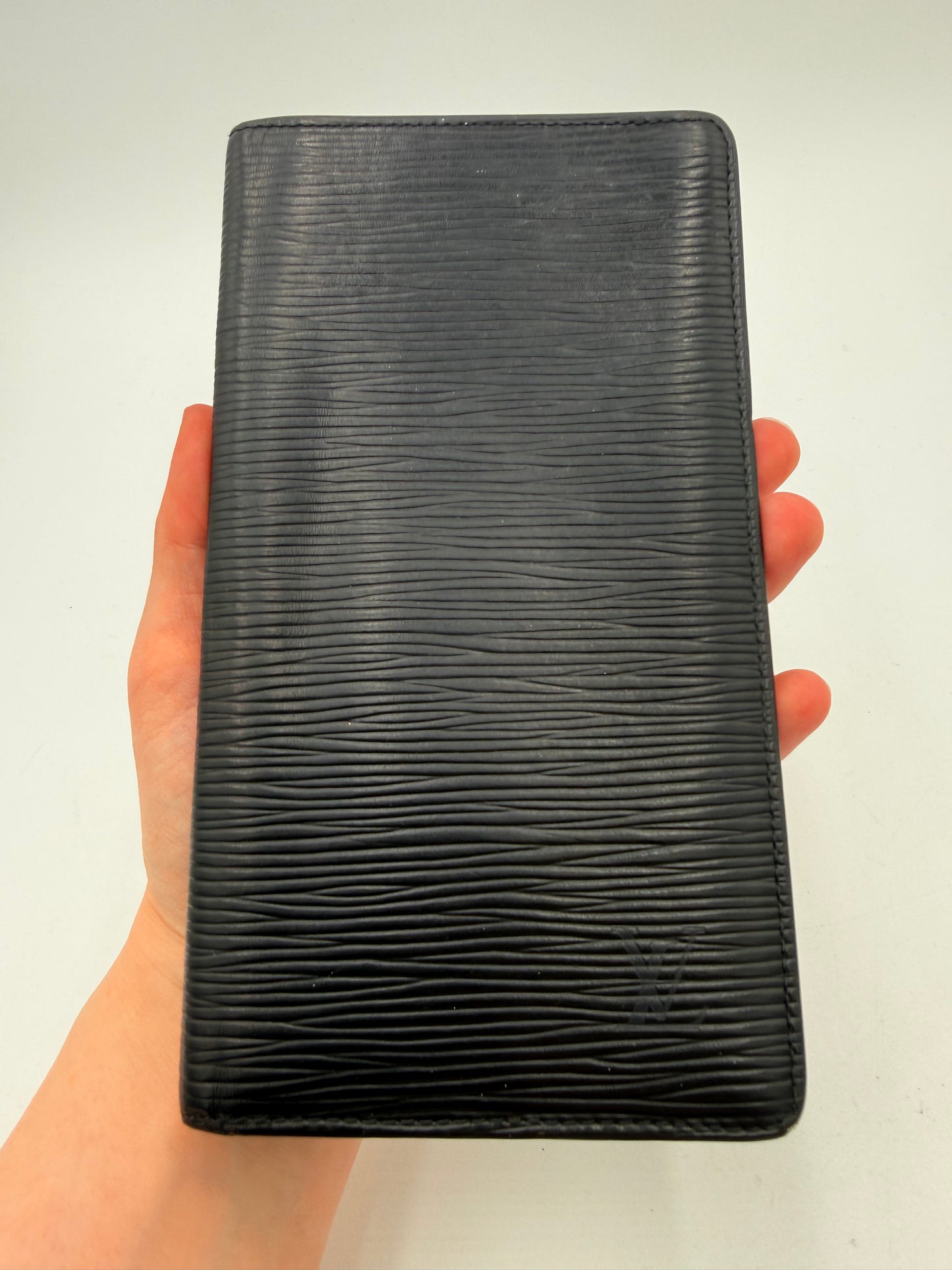 Wallet Luxury Designer By Louis Vuitton In Black, Size:Medium
