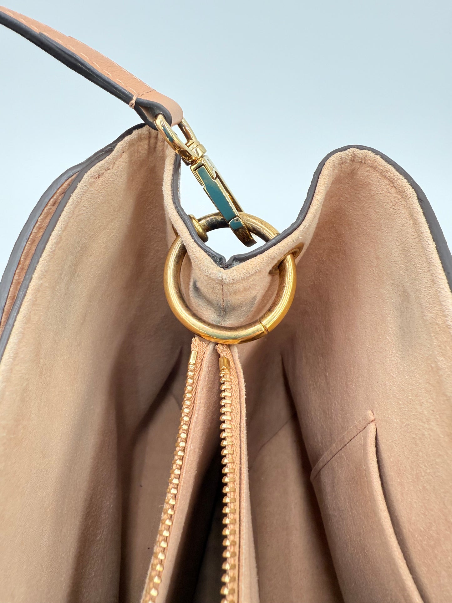 Handbag Luxury Designer By Louis Vuitton In Brown, Size:Medium
