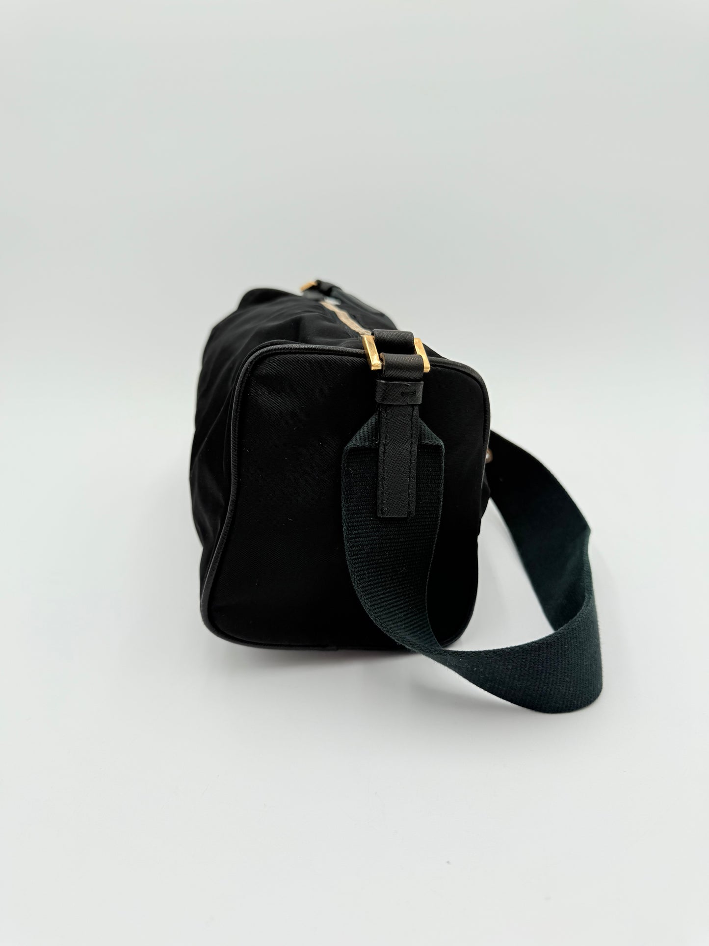Handbag Luxury Designer By Prada In Black, Size:Small