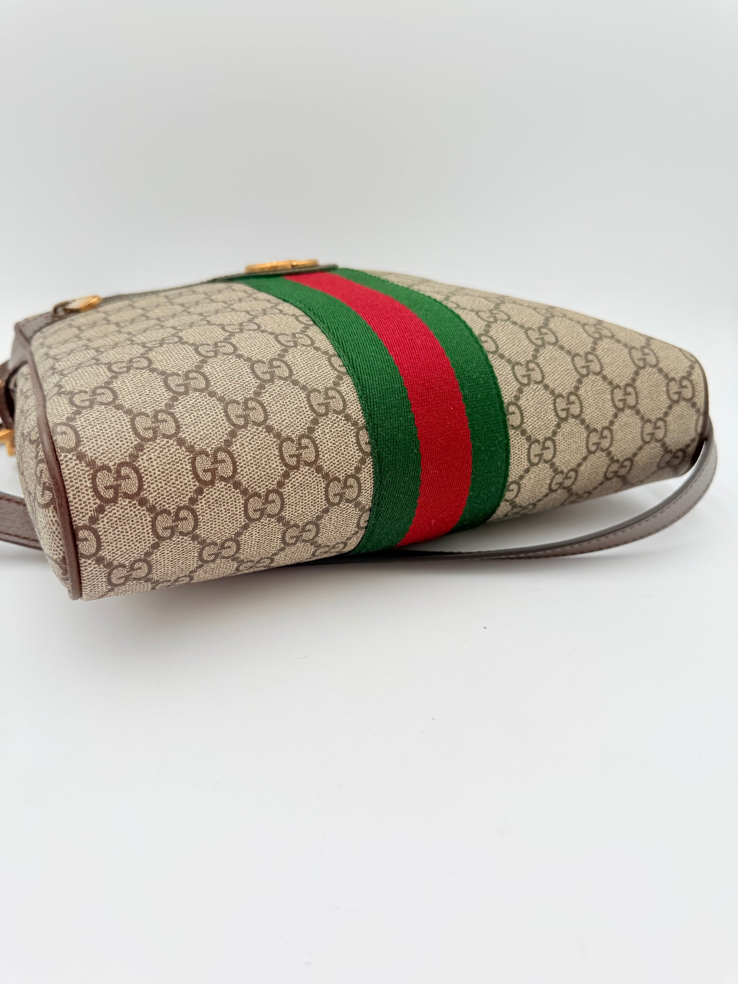 Crossbody Luxury Designer By Gucci In Tan, Size:Large