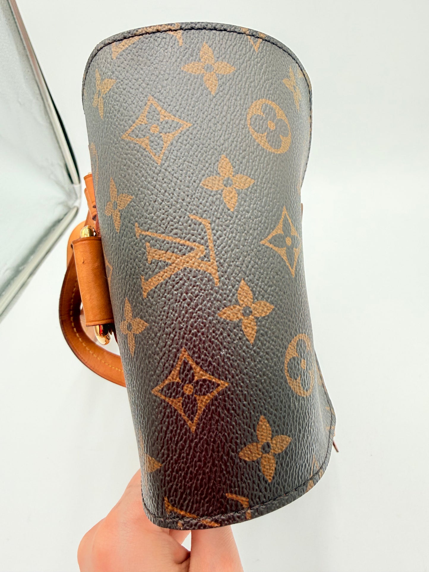 Backpack Luxury Designer By Louis Vuitton In Brown, Size:Medium