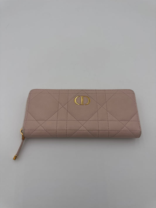 Wallet Luxury Designer By Dior In Pink, Size:Large