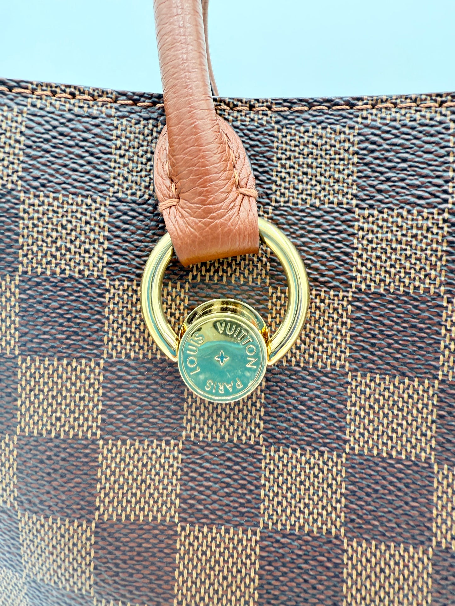 Handbag Luxury Designer By Louis Vuitton In Brown, Size:Medium