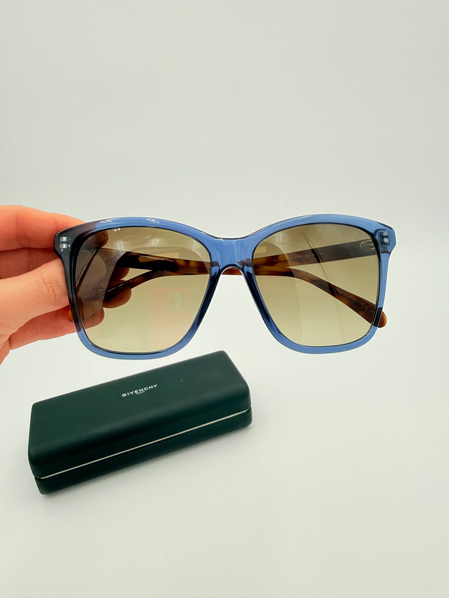 Sunglasses Luxury Designer By Givenchy In Blue & Brown