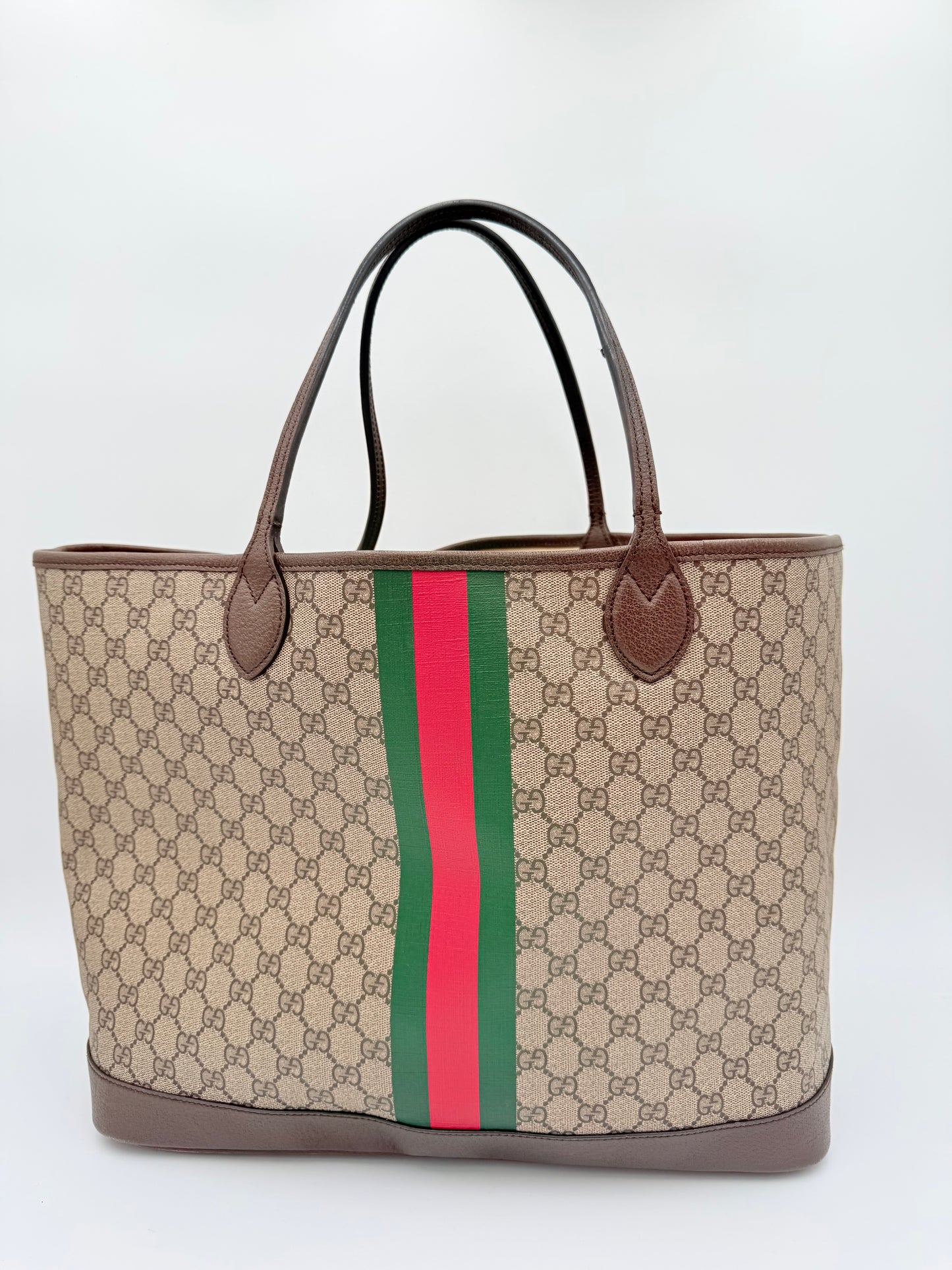 Handbag Luxury Designer By Gucci In Beige, Size:Large