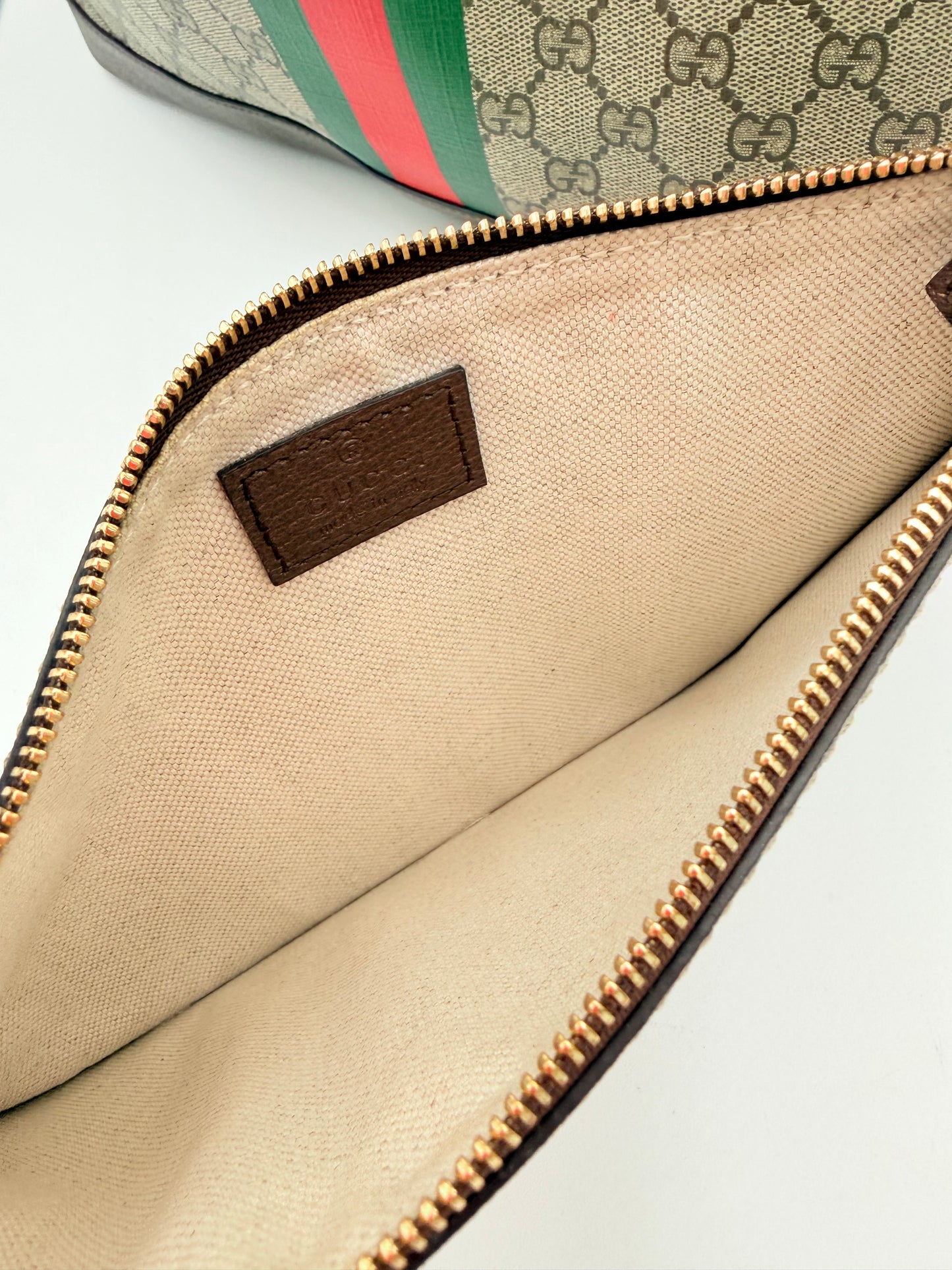 Handbag Luxury Designer By Gucci In Beige, Size:Large