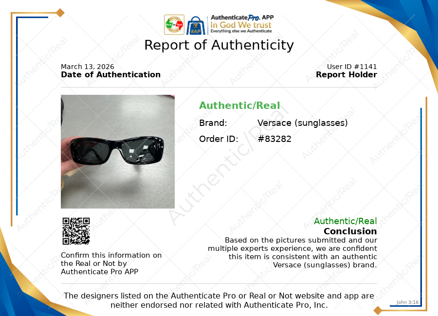 Sunglasses Luxury Designer By Versace In Black