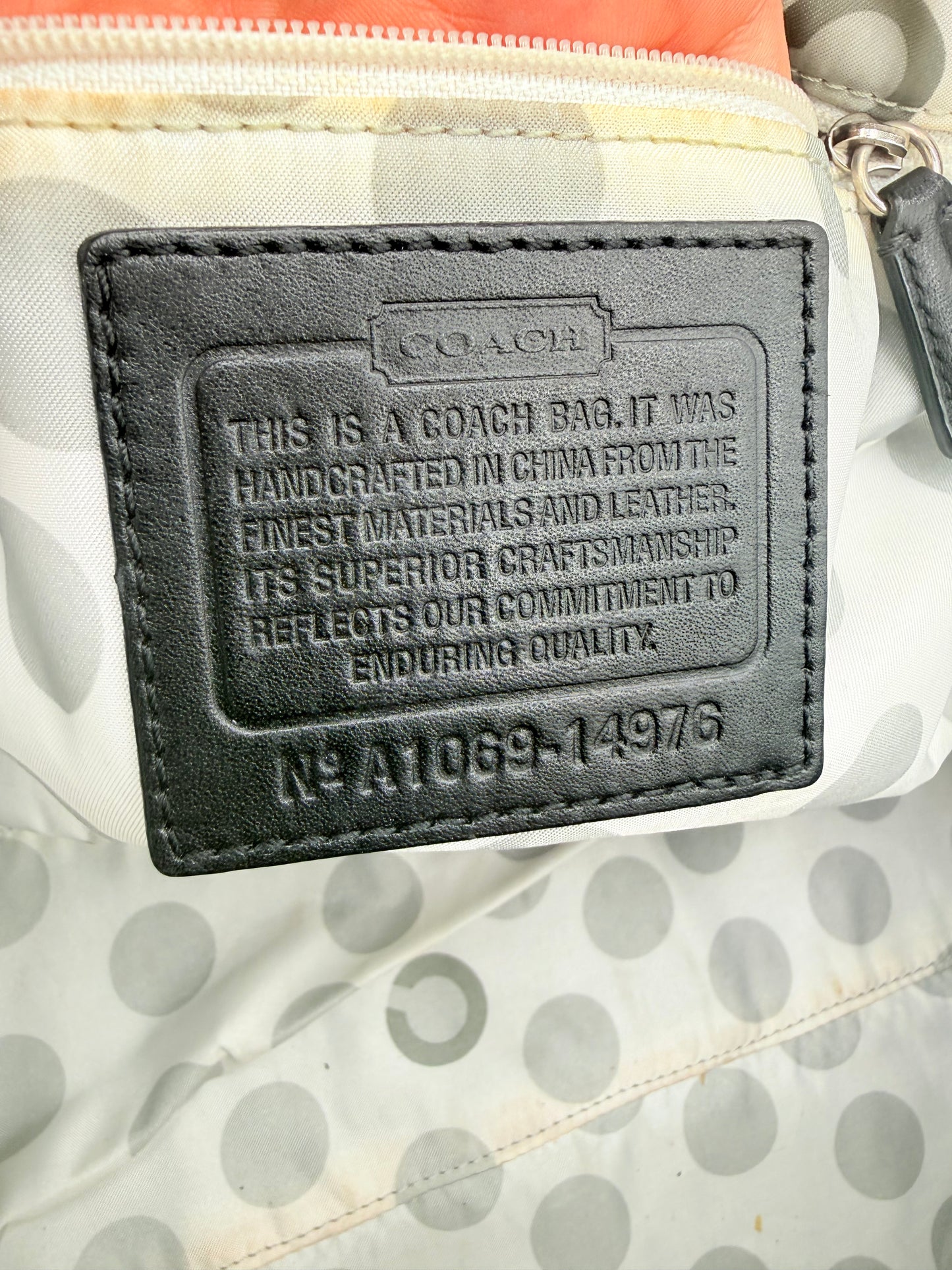 Handbag Designer By Coach, Size: Medium