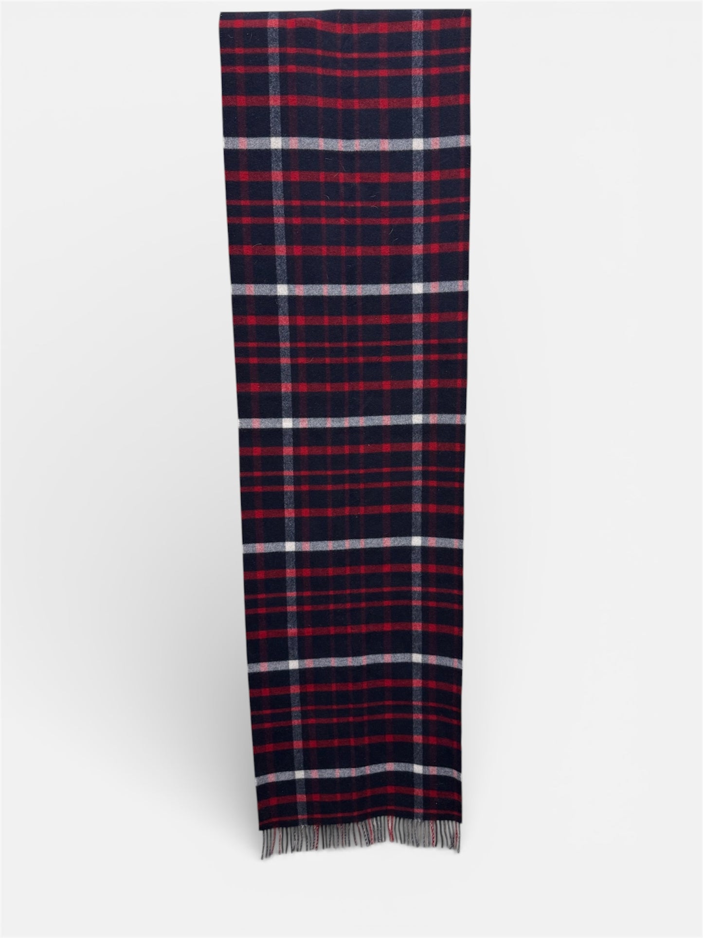 Scarf Luxury Designer By Burberry In Blue & Red