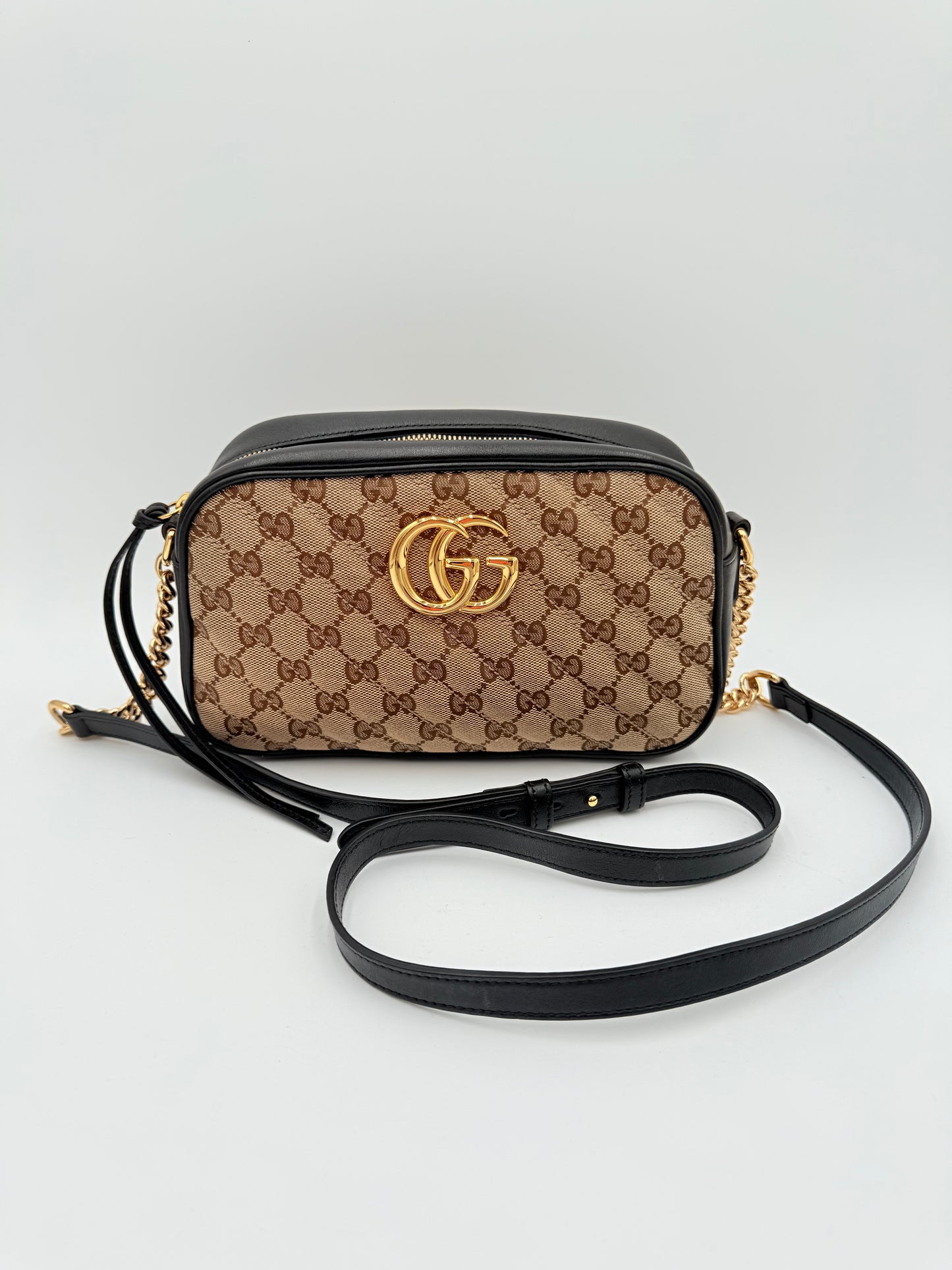 Crossbody Luxury Designer By Gucci In Tan, Size:Small